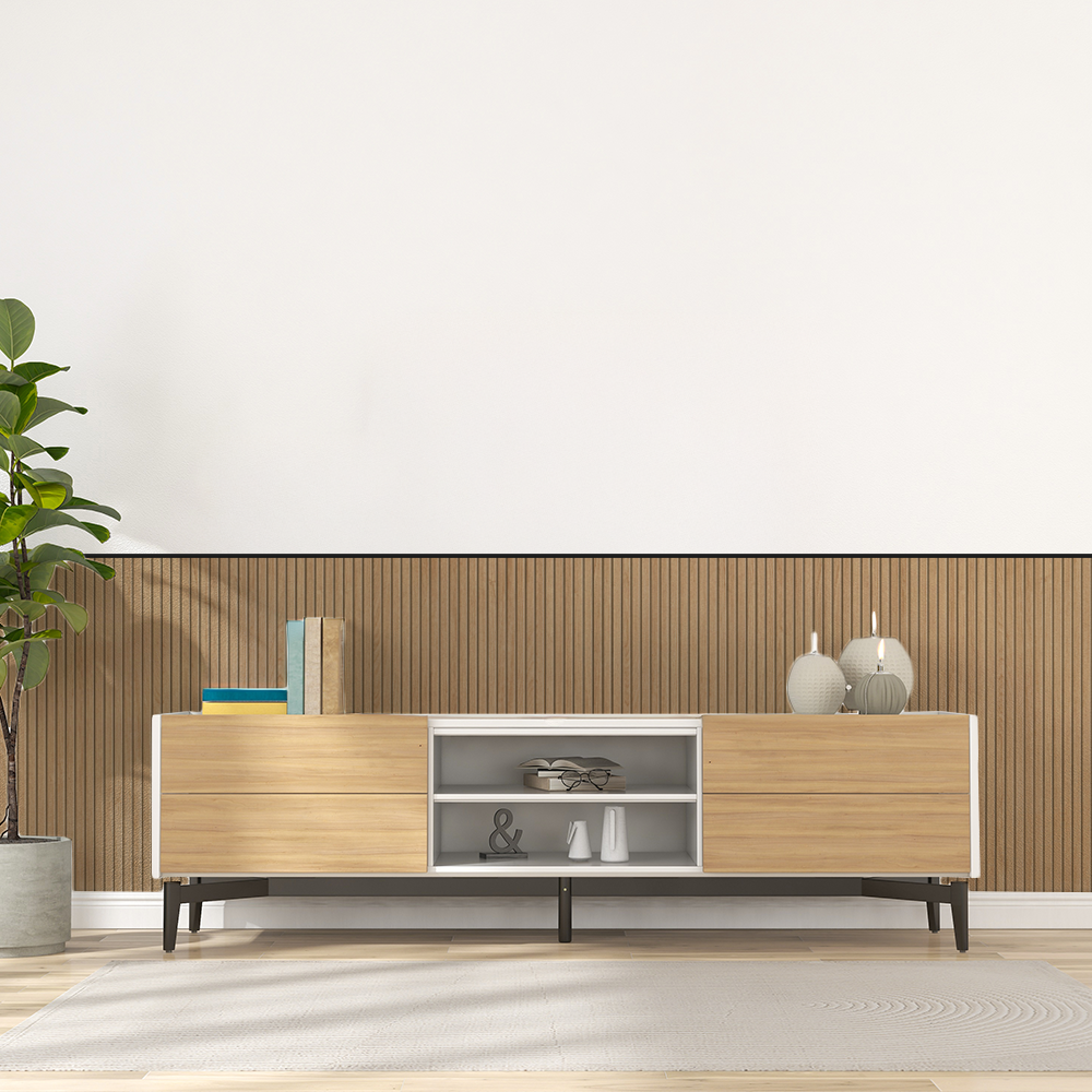 Revestimiento Ripado Media altura Carvalo 1218x218mm-4