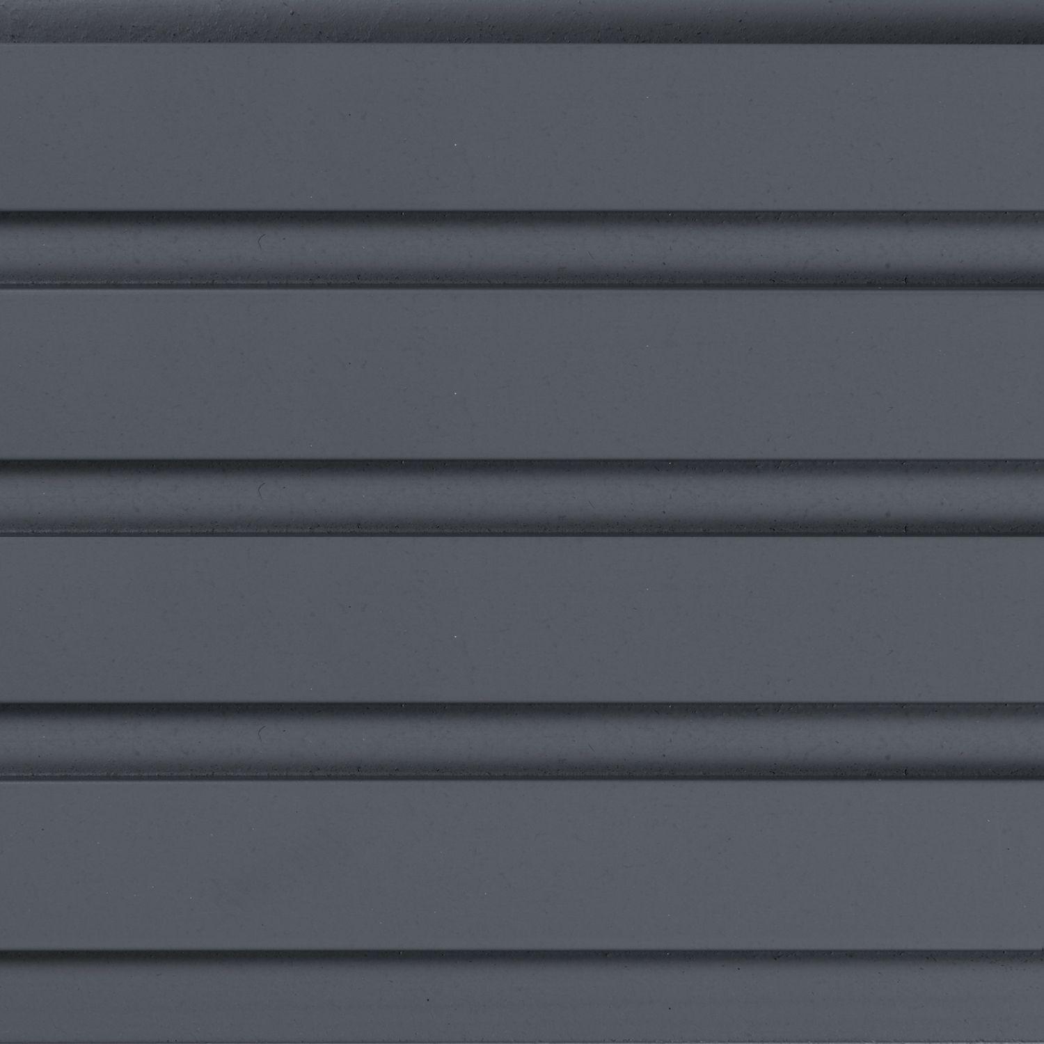 Revestimiento Ripado Gris Grafito 2440x160 mm-1
