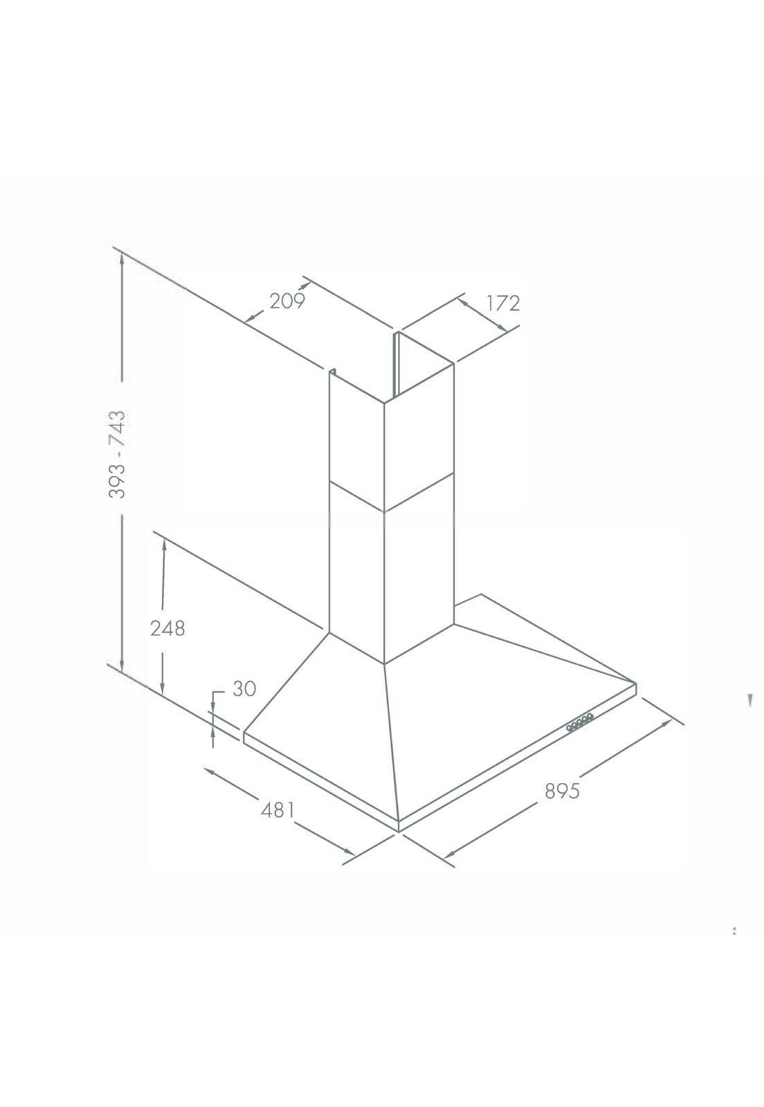 Campana Piramidal Gröner Inox T90-3