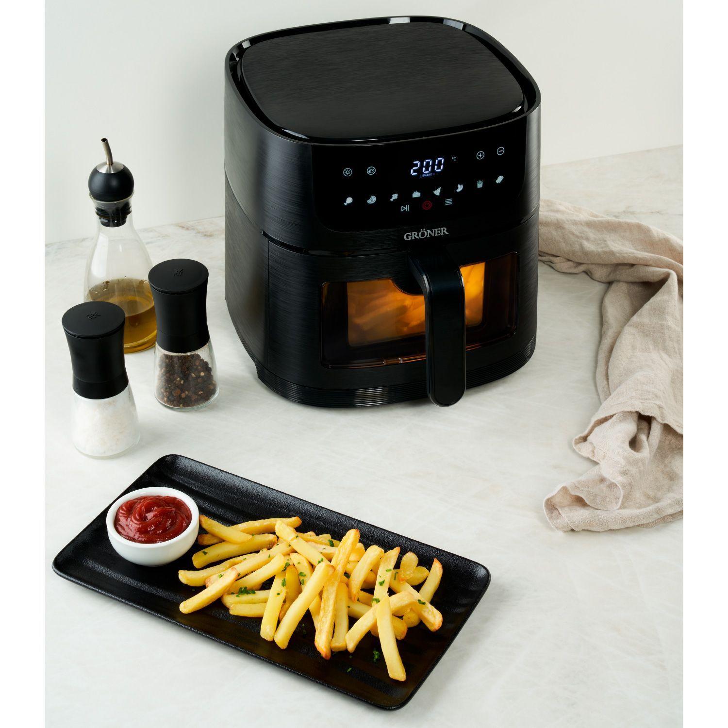 Kit Freidora de Aire Digital 6L + Campana Extractora Gröner Black 60 cm-2
