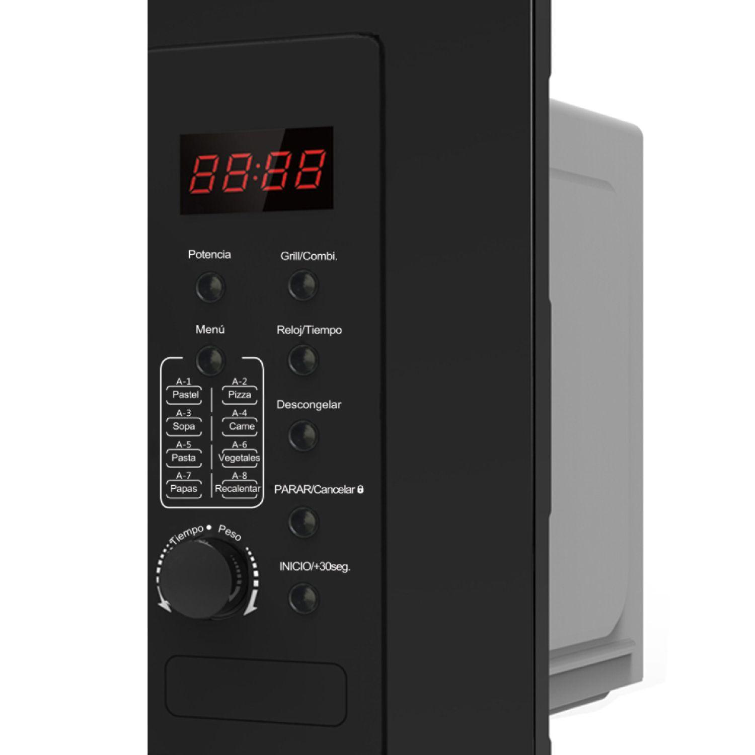 Horno Microondas Empotrable Negro 25L-3