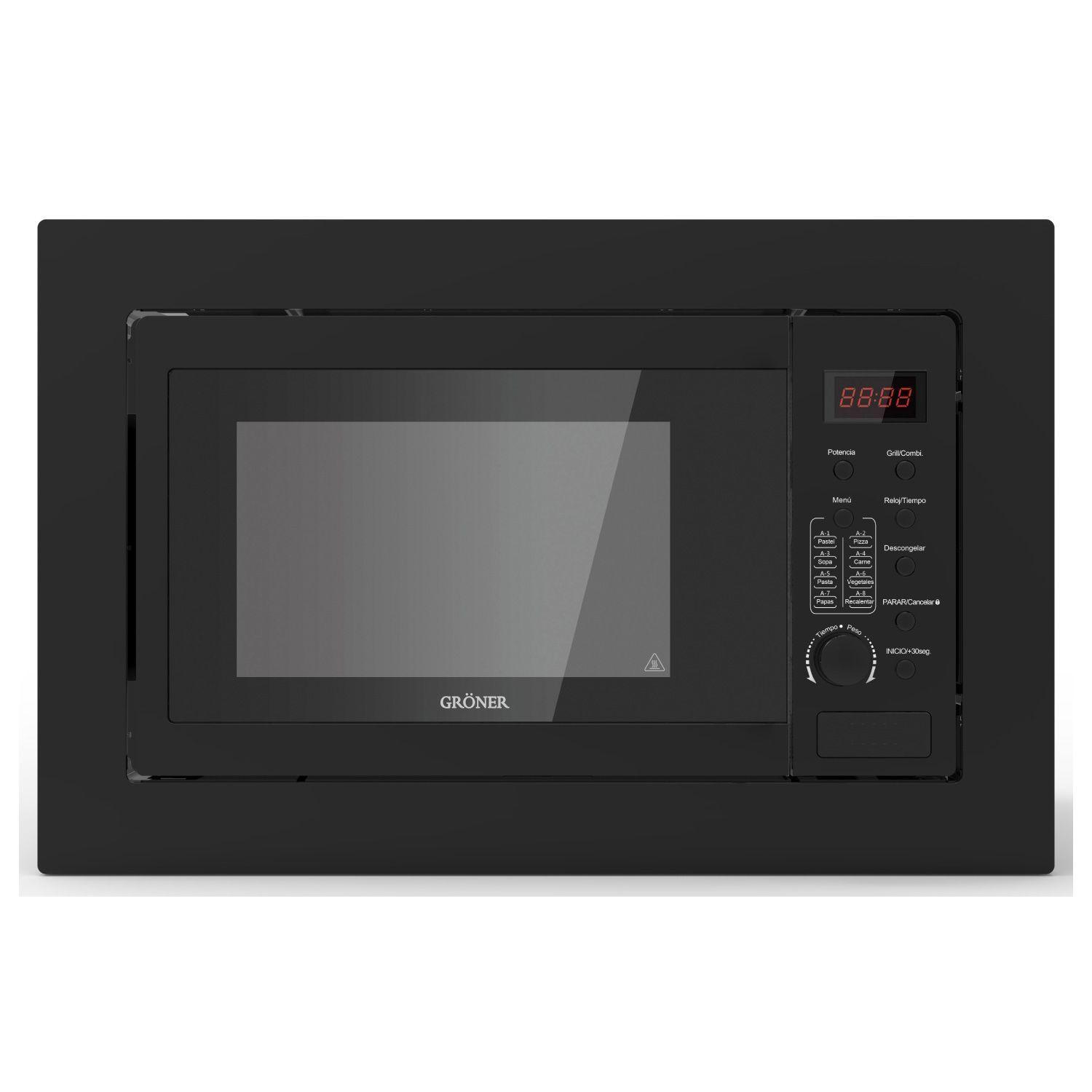 Horno Microondas Empotrable Negro 25L-0