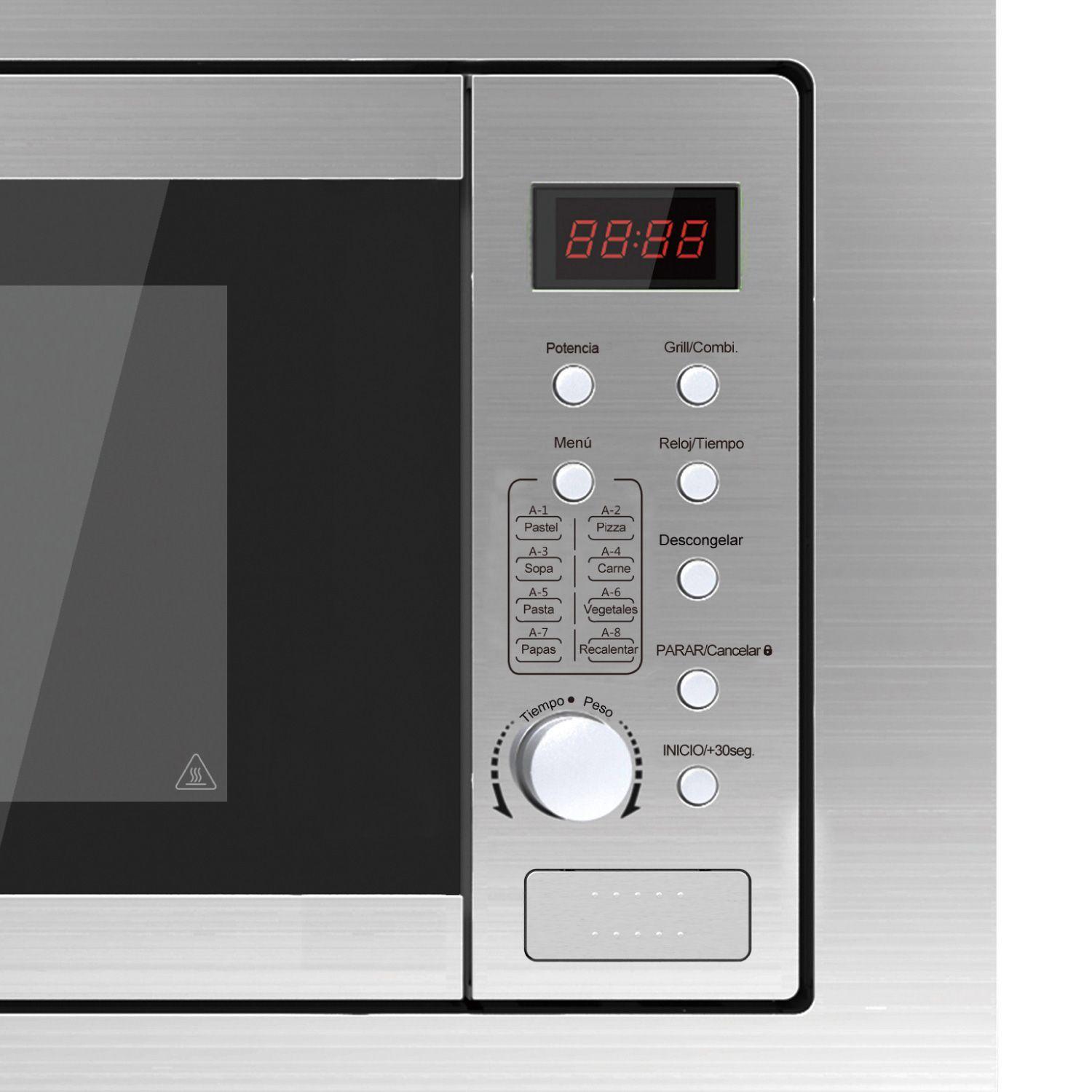 Horno Microondas Empotrable Acero Inoxidable 25L-3
