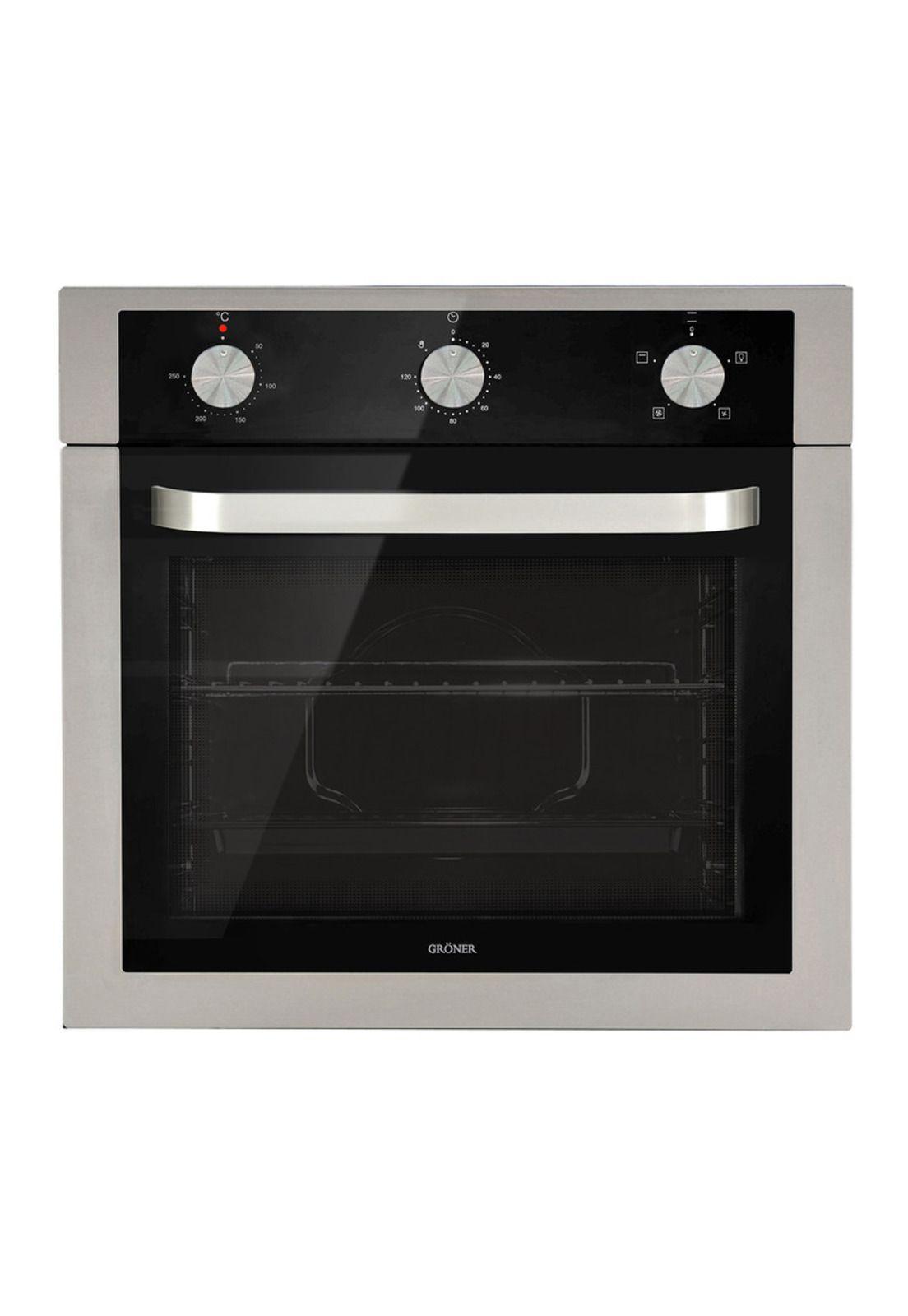 Horno Eléctrico Empotrable Gröner Inox 4F 56L-1
