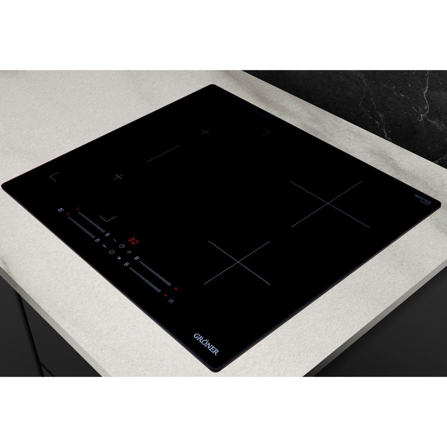 Encimera Inducción Gröner Matte Black 4Q-2