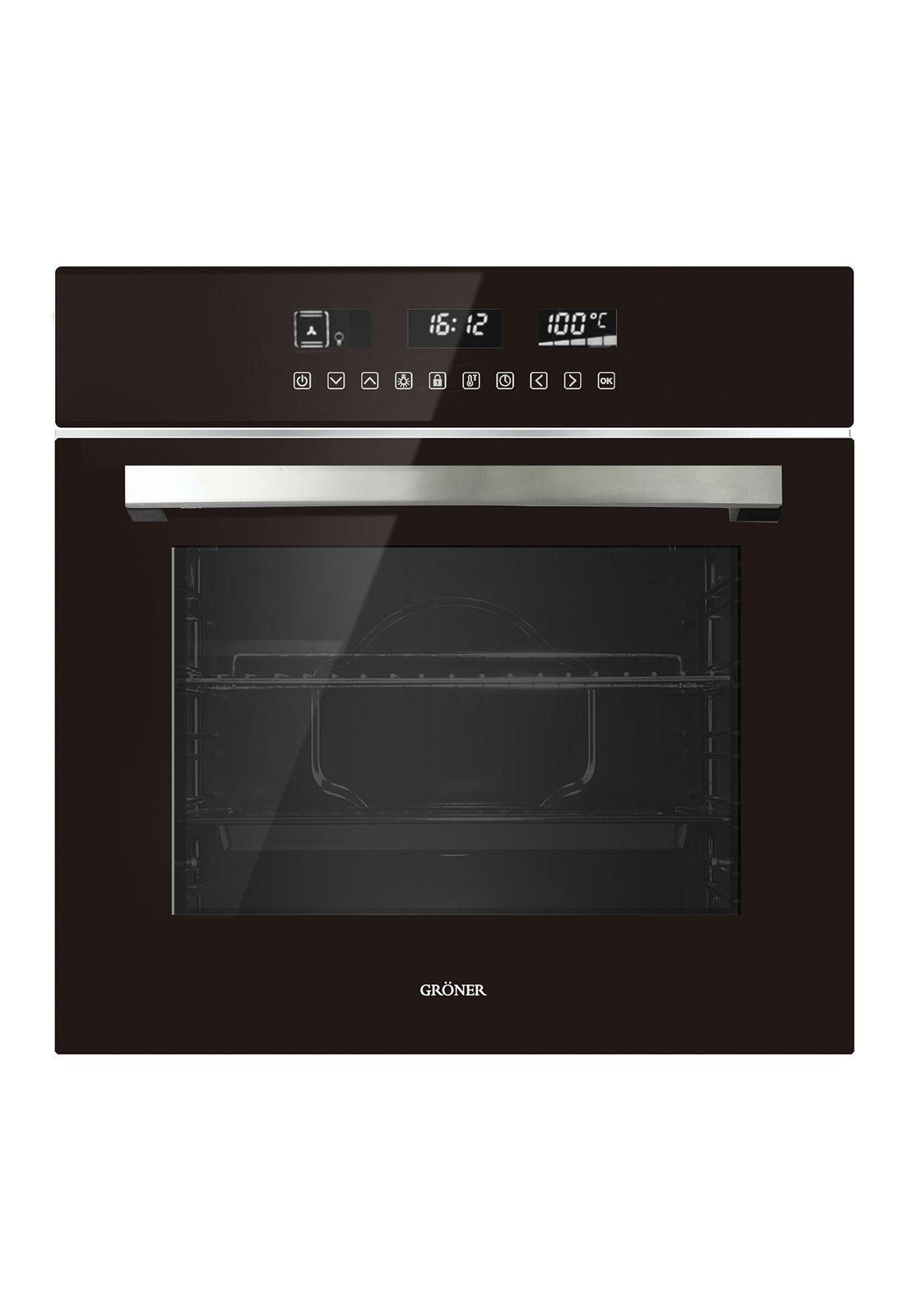 Horno Eléctrico Empotrable Gröner Touch Triple Vidrio 10F 59L-1