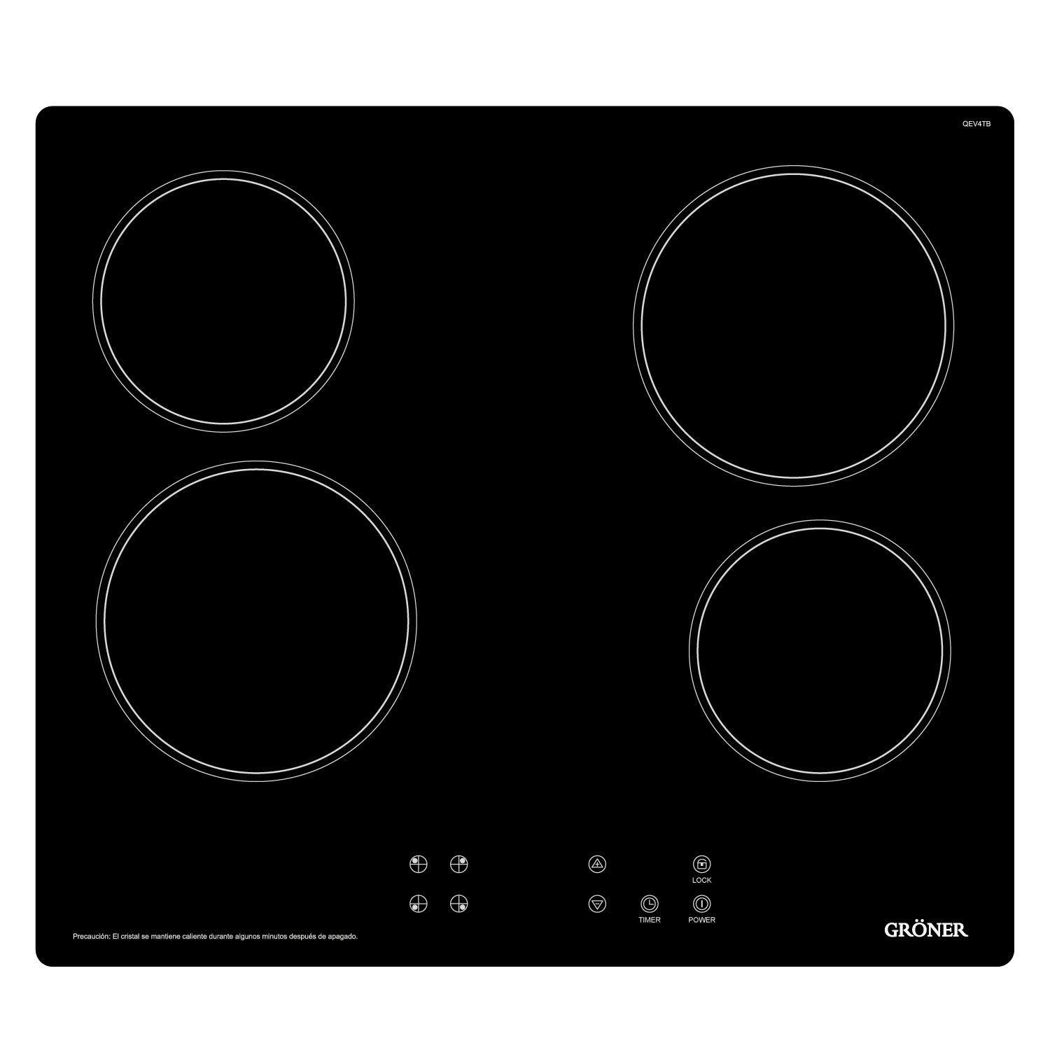Kit Encimera y campana Black 4Q-2