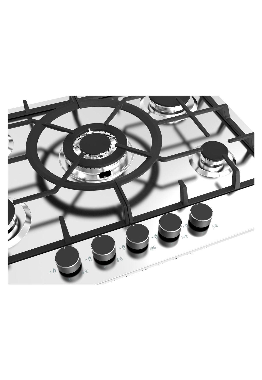 Encimera a Gas Inox 5Q-2