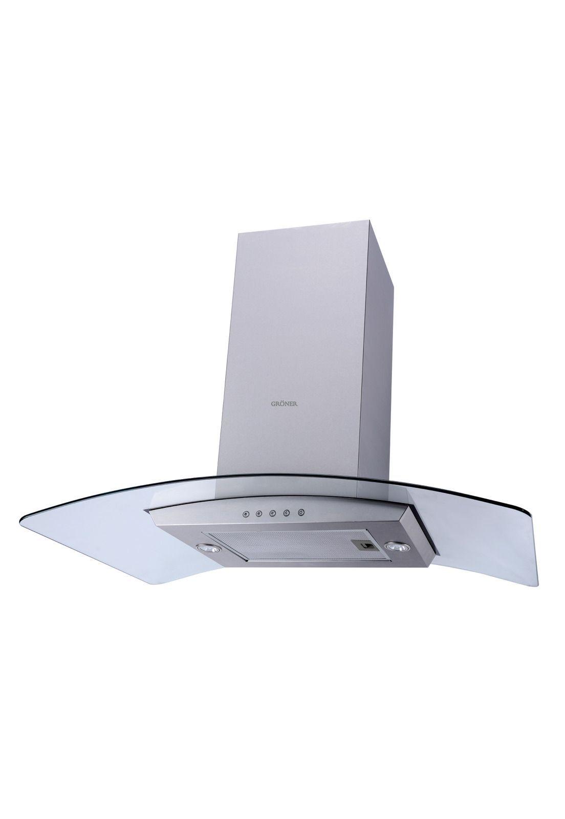 Campana Isla Gröner Inox 90 cm-2