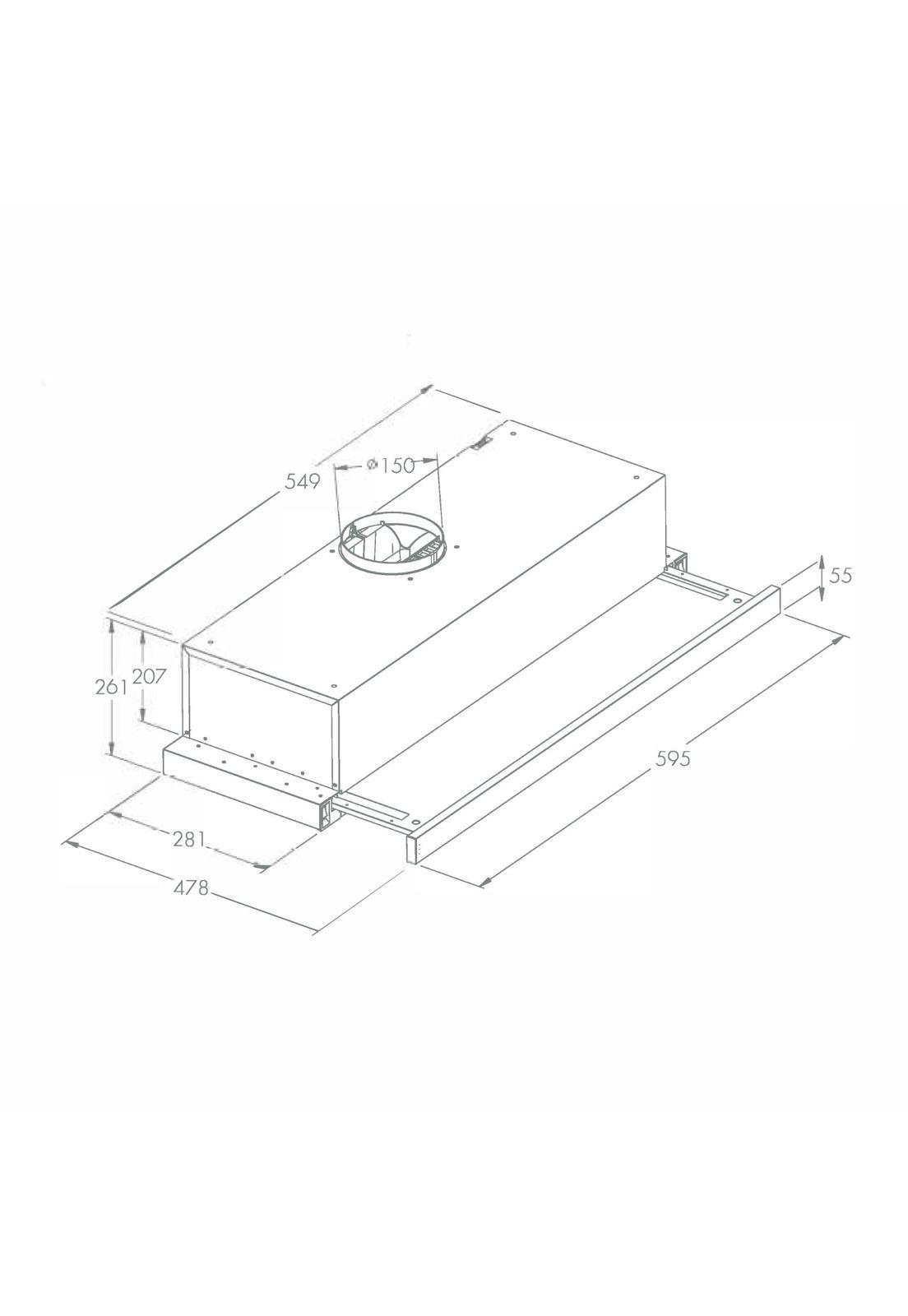 Campana Telescópica Gröner Black Digital T60-4