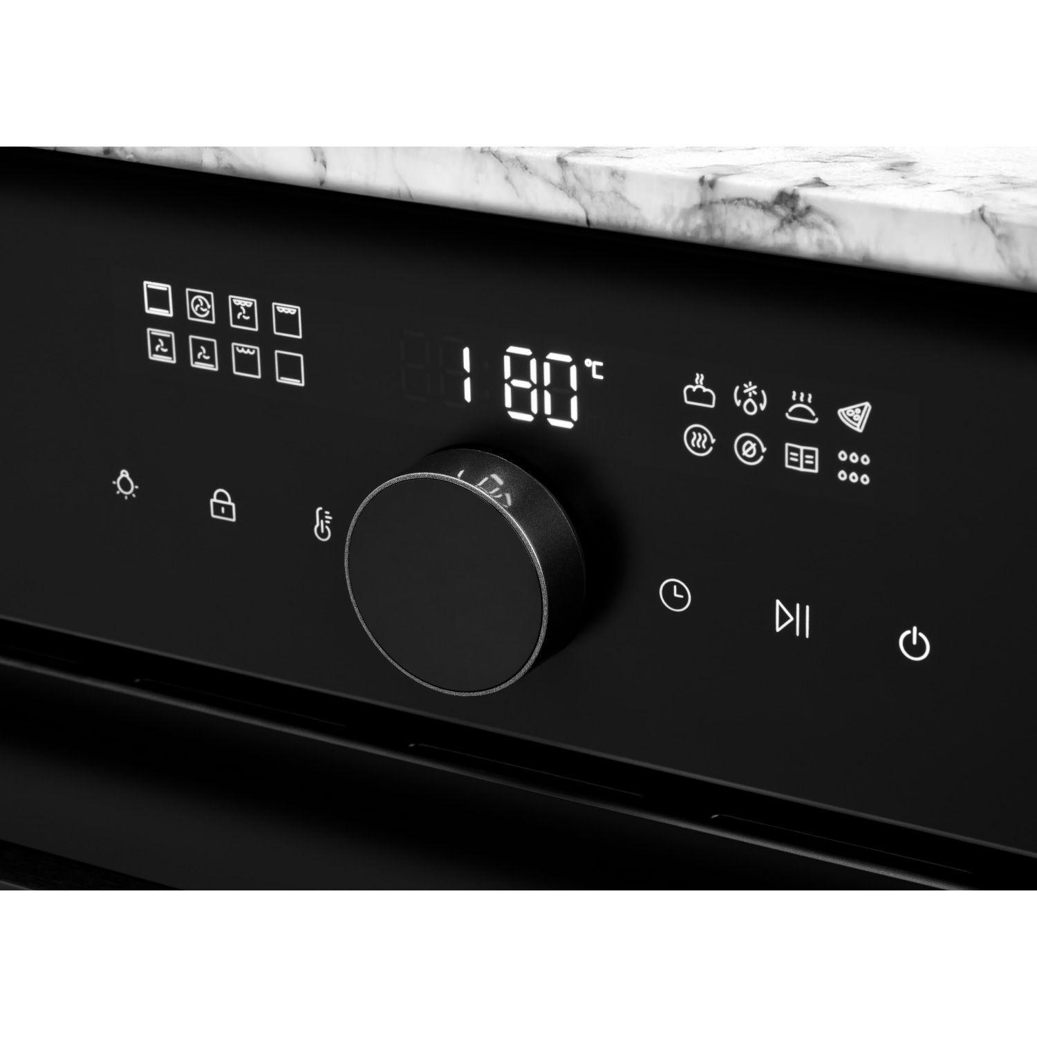Horno Eléctrico Empotrable Gröner Air Fry Black Matte 16F 76L-3