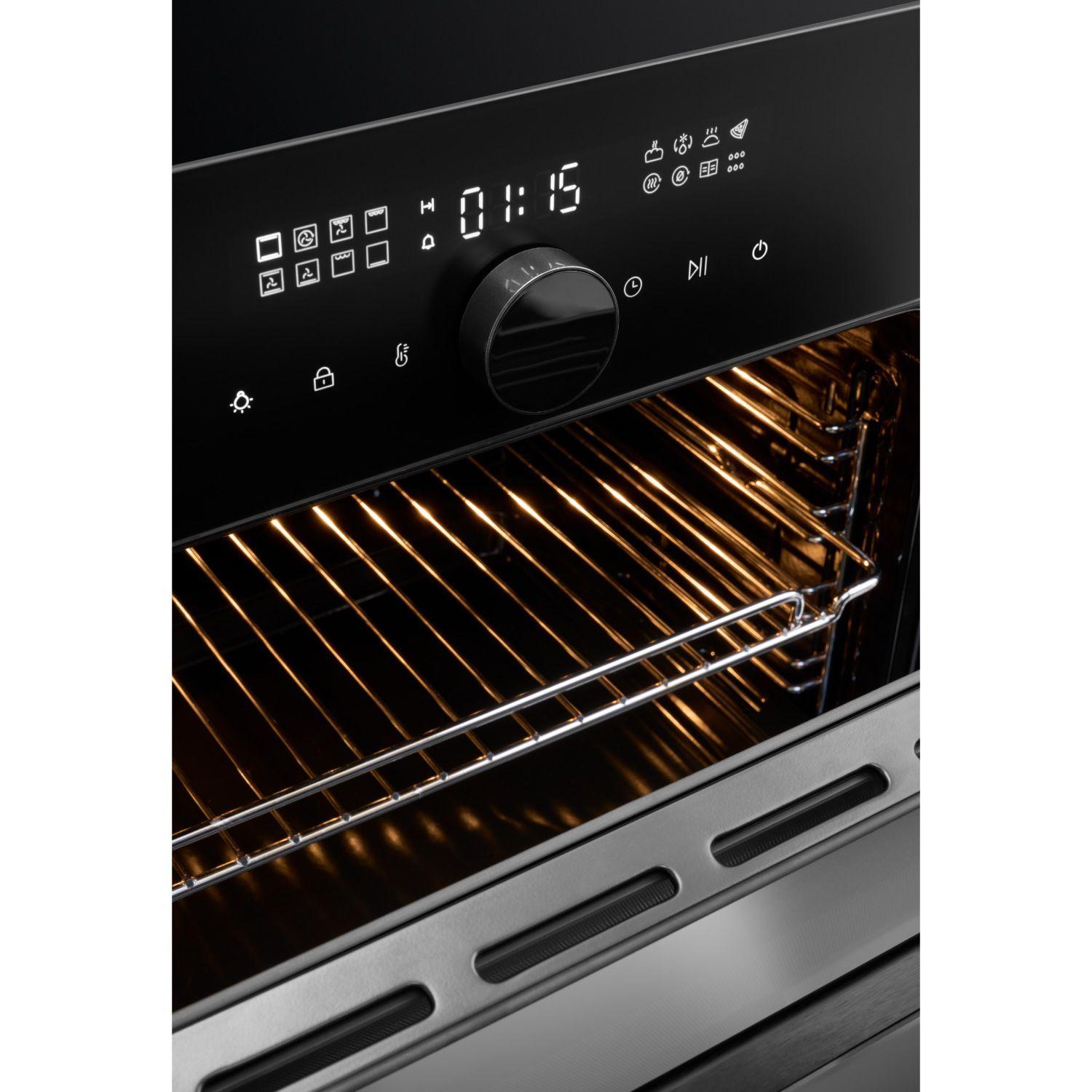 Horno Eléctrico Empotrable Gröner Air Fry Black Matte 16F 76L-7