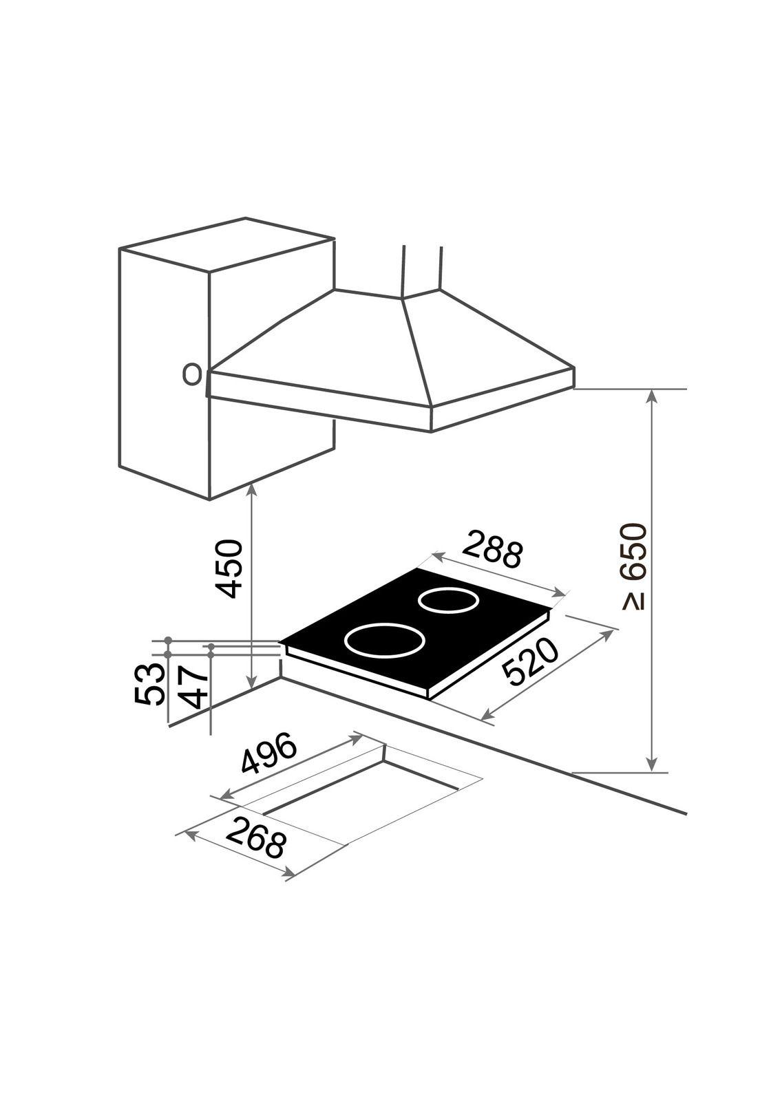 Encimera Vitrocerámica Gröner Touch Black 2Q-3