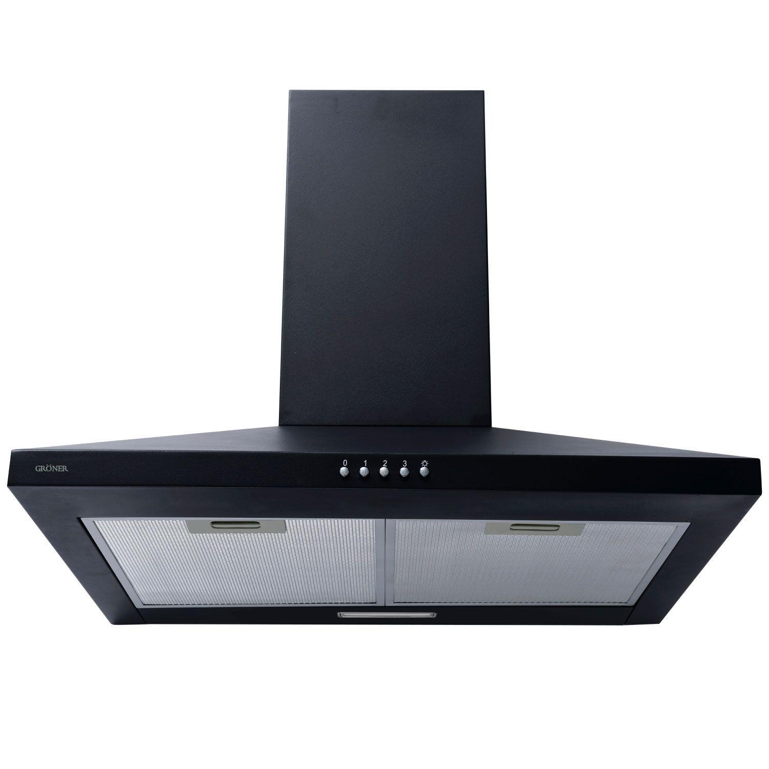 Kit Freidora de Aire Digital 7L + Campana Piramidal Gröner Black 60 cm-3