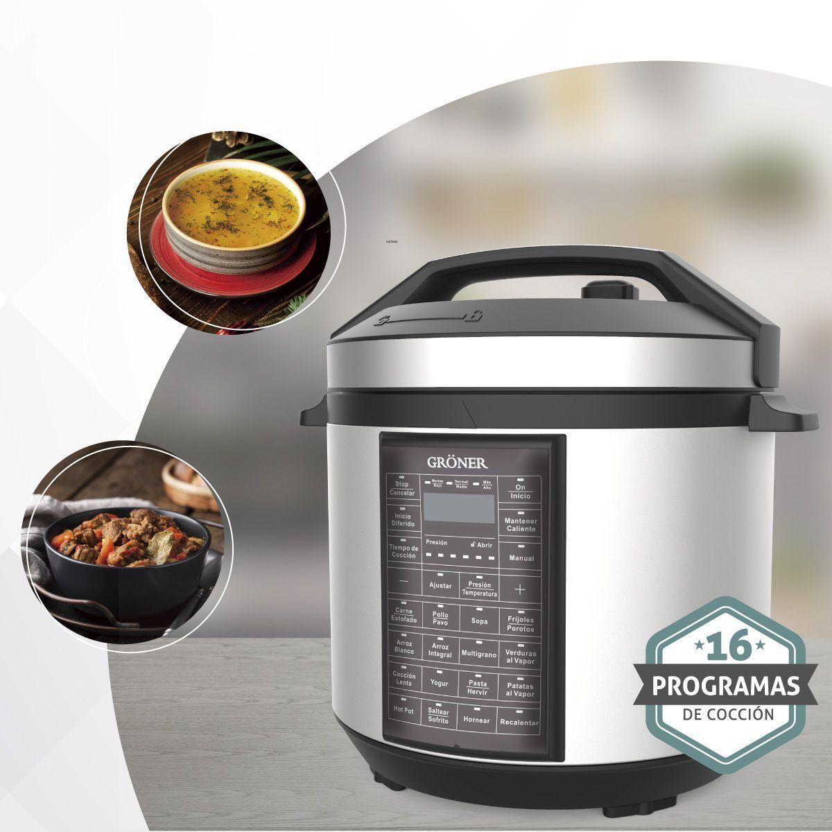 Olla Eléctrica a Presión Gröner 6L-5