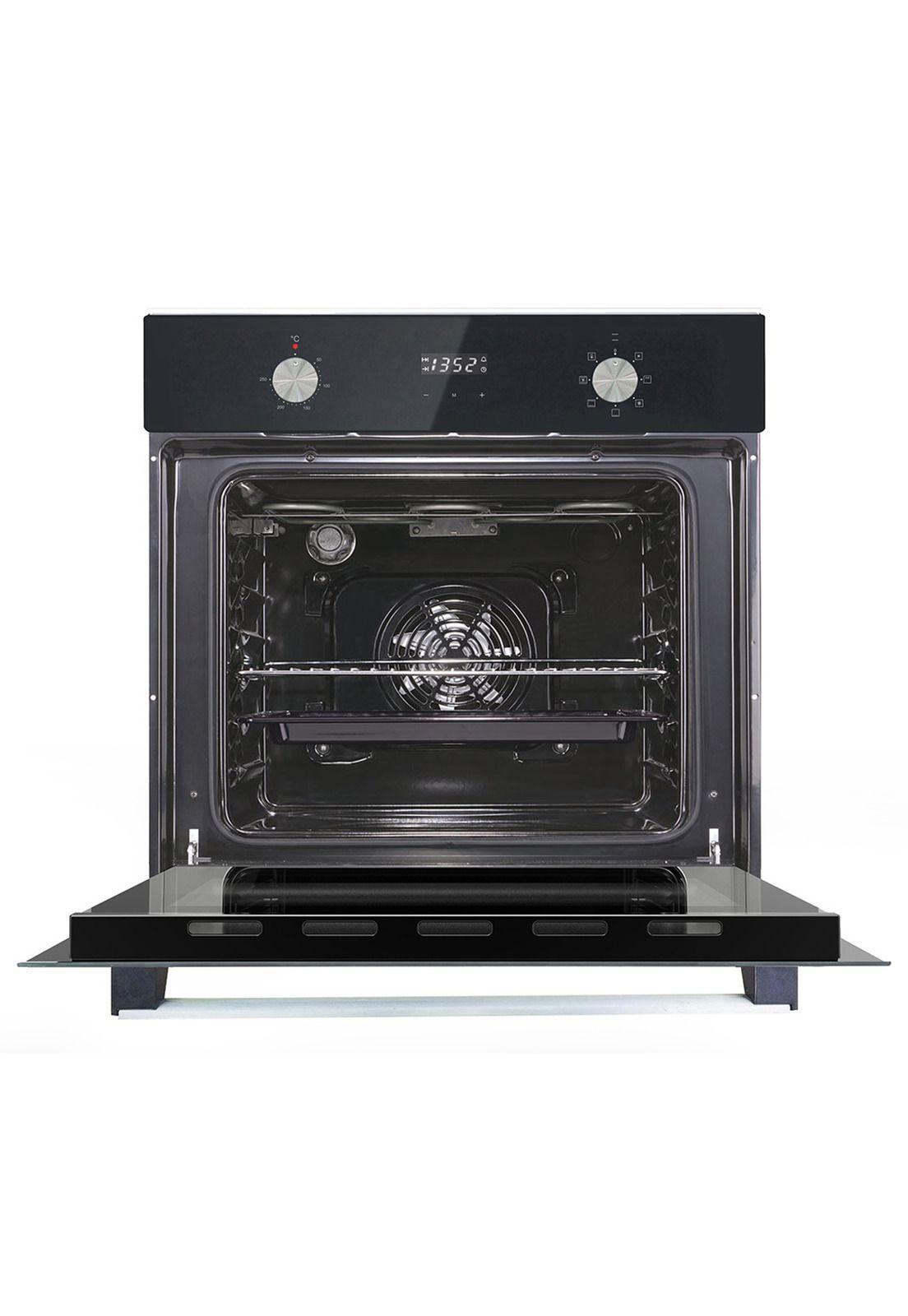 Horno Eléctrico Empotrable Gröner Black Triple Vidrio 7F 56L-2