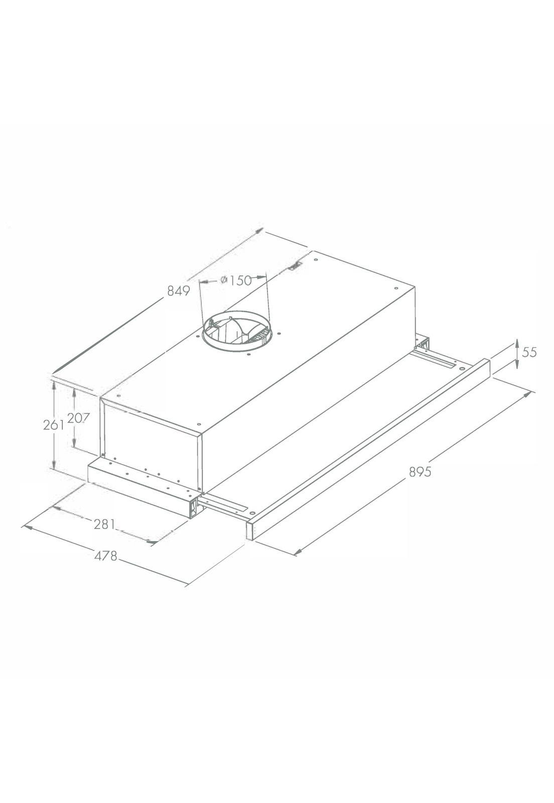 Campana Telescópica Gröner Black Digital T90-4