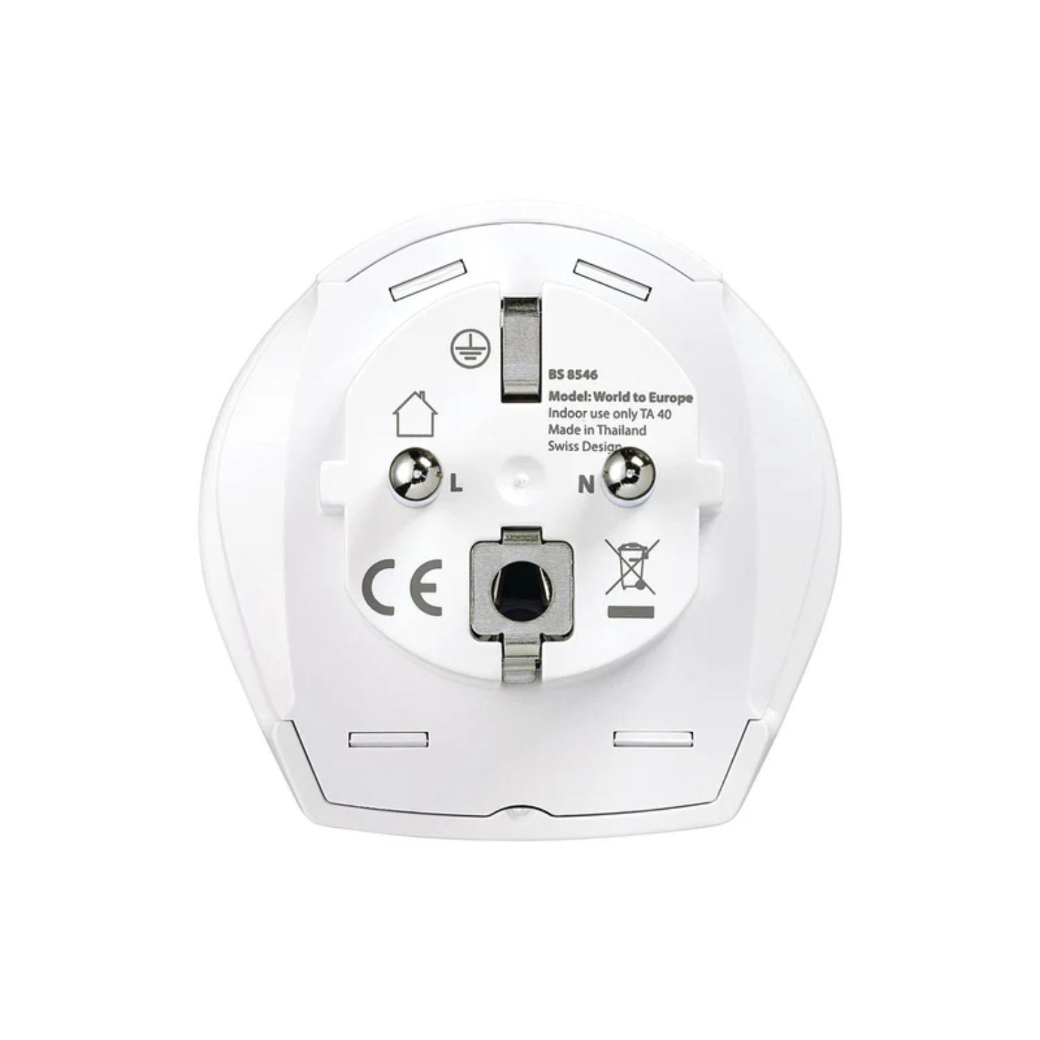 ADAPTADOR ENCHUFE UNIVERSAL CON TIERRA - 3 CLAVIJAS-7