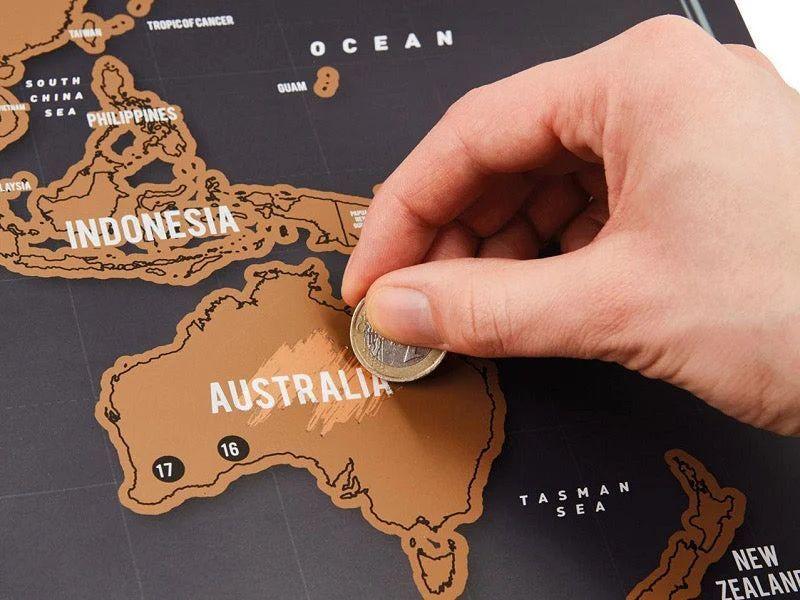 Mapa Raspable Negro 82 X 59 Cms-5