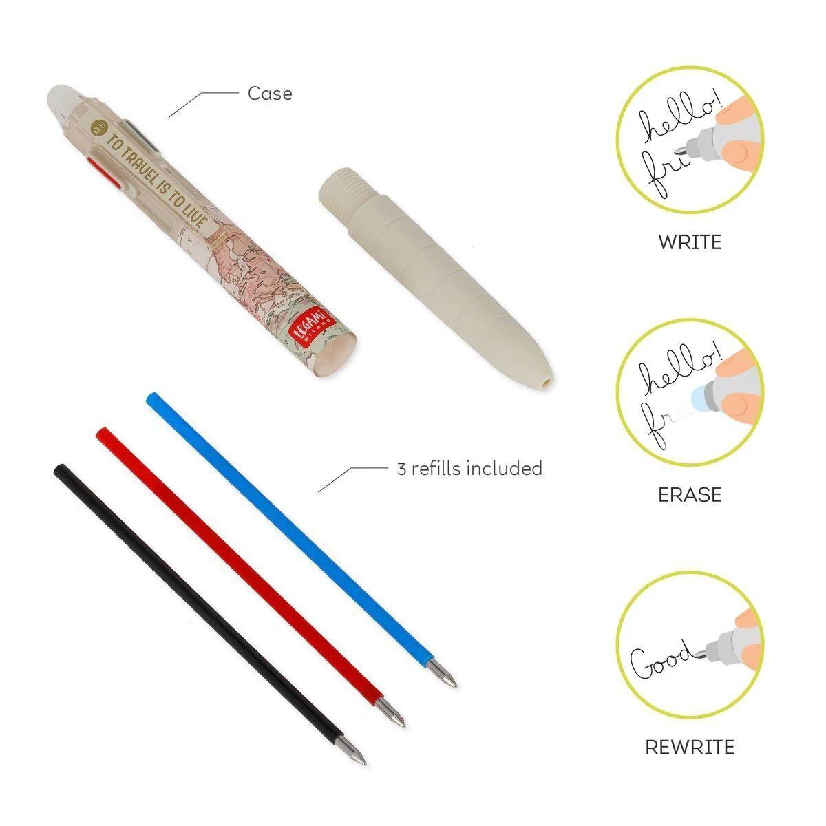 Lapiz De Gel Borrable Legami 3 Colores-1
