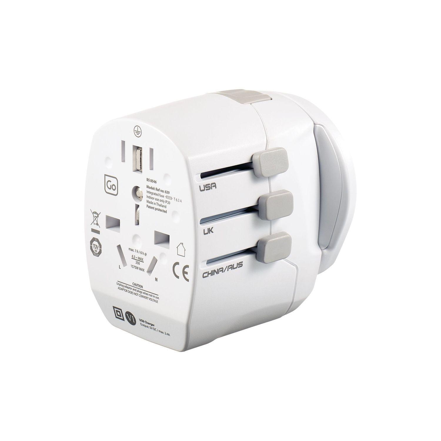 ADAPTADOR ENCHUFE UNIVERSAL CON TIERRA TRES CLAVIJAS + 2 USB-0