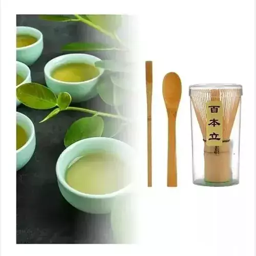 Batidor De Bamb Esenzo Para T Matcha Tradicional Marr n Claro-5