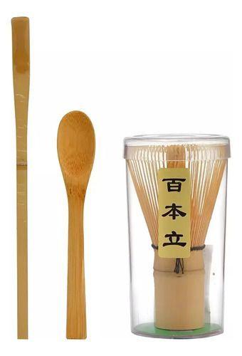 Batidor De Bamb Esenzo Para T Matcha Tradicional Marr n Claro-9