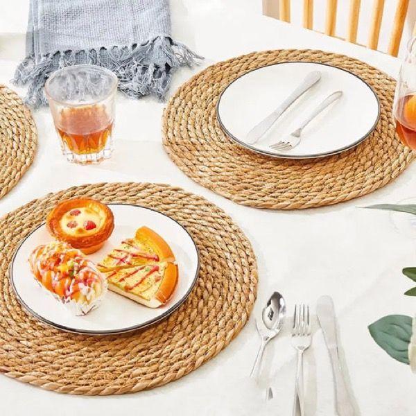 Individuales de Yute Fibra Natural 35 cm Beige Set 6-2