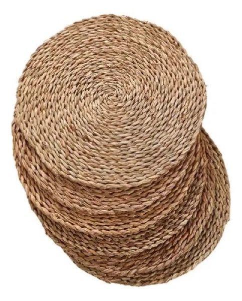 Individuales de Yute Fibra Natural 35 cm Beige Set 6-4