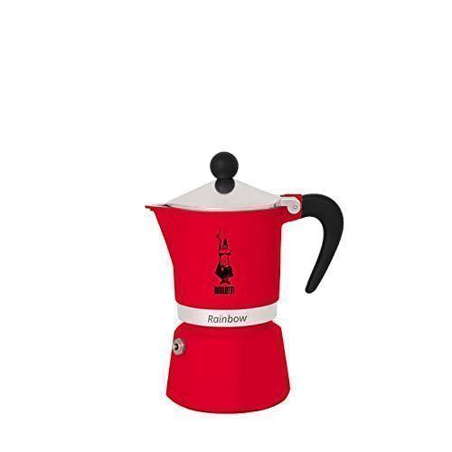 Cafetera Italiana Moka Roja 6 Tazas (300 ml) Aluminio-0
