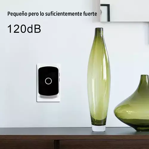 Timbre Inal mbrico Exterior Port til Puertas Timbre Portero Color Negro-5
