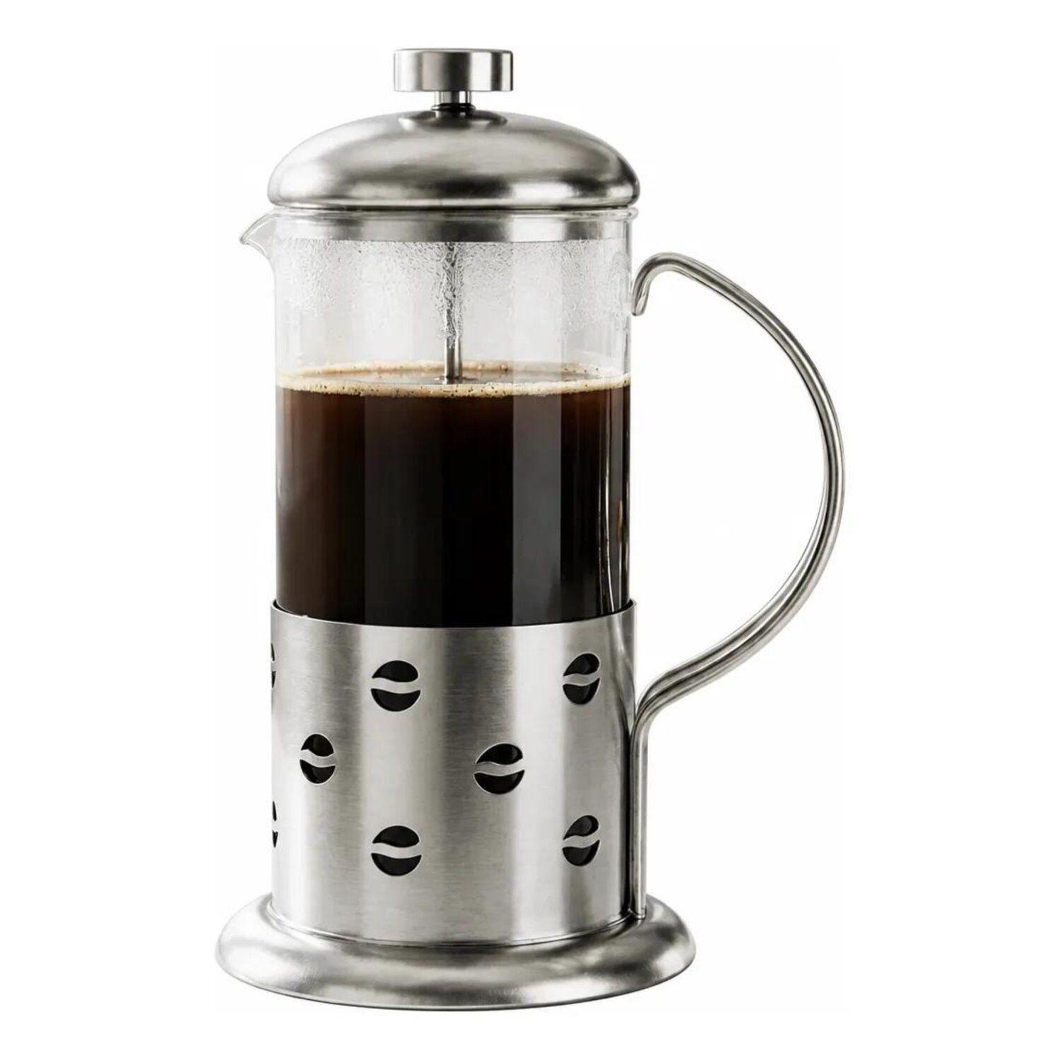 Kit Café Moka 4 Tazas, Prensa Francesa y Jarra de Leche-2