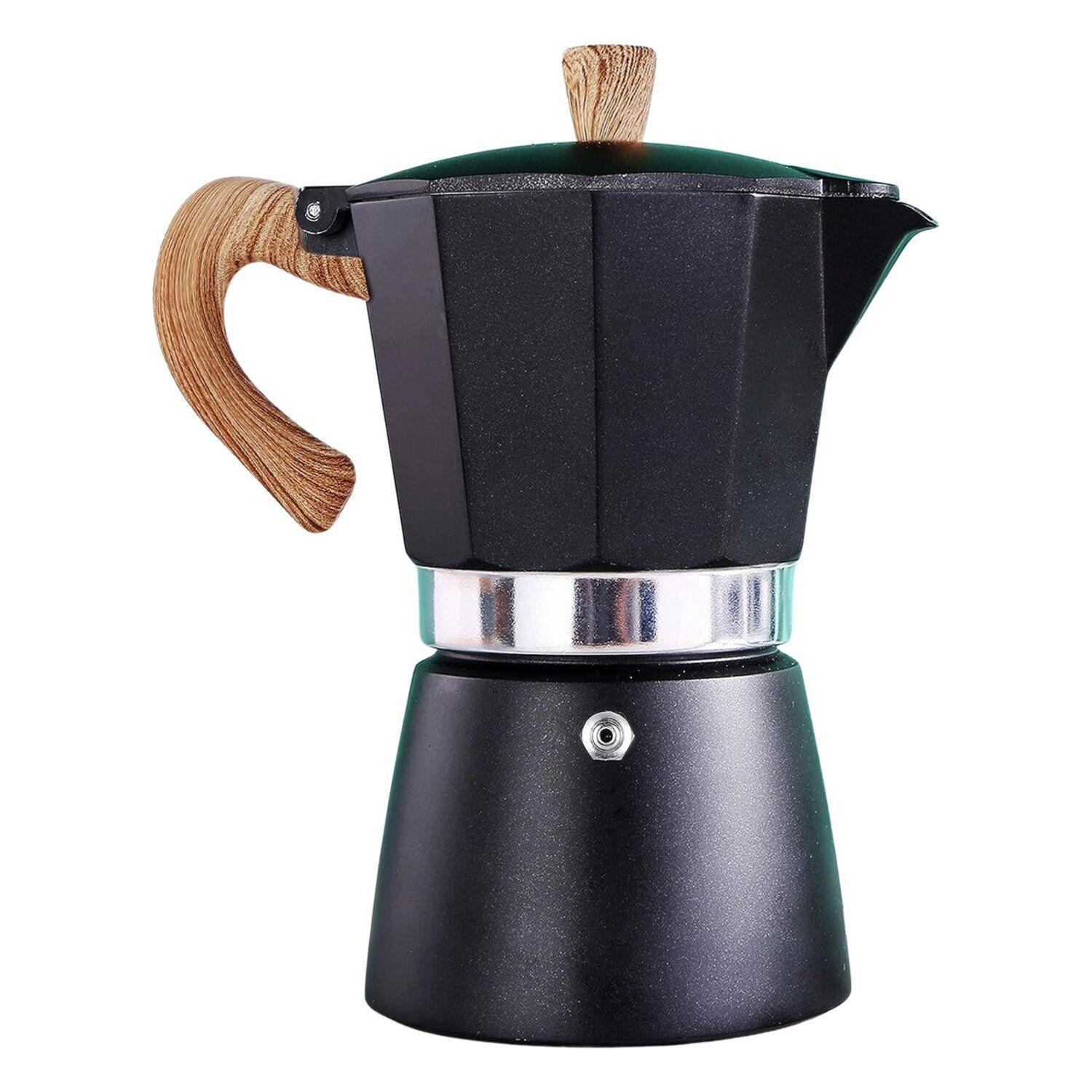 Cafetera Italiana 6 Tazas (300 ml) Aluminio Negra Moka-9