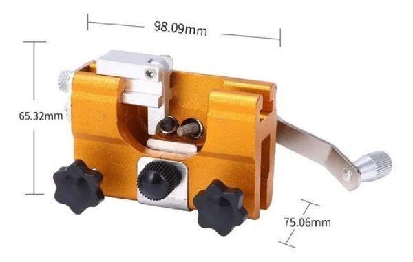 Afilador Manual Cadena Motosierra Portátil con Manivela y 3 Brocas Diamantadas-2