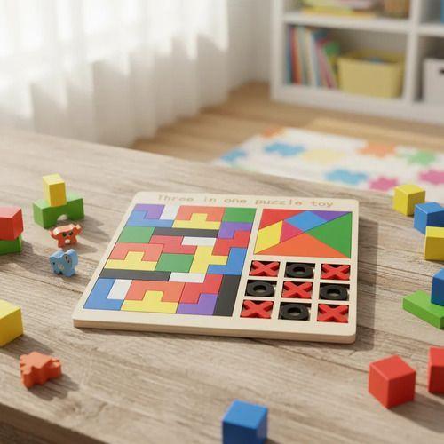 Rompecabezas De Madera Educativo 3 En 1 Para Ni os Peque os-4