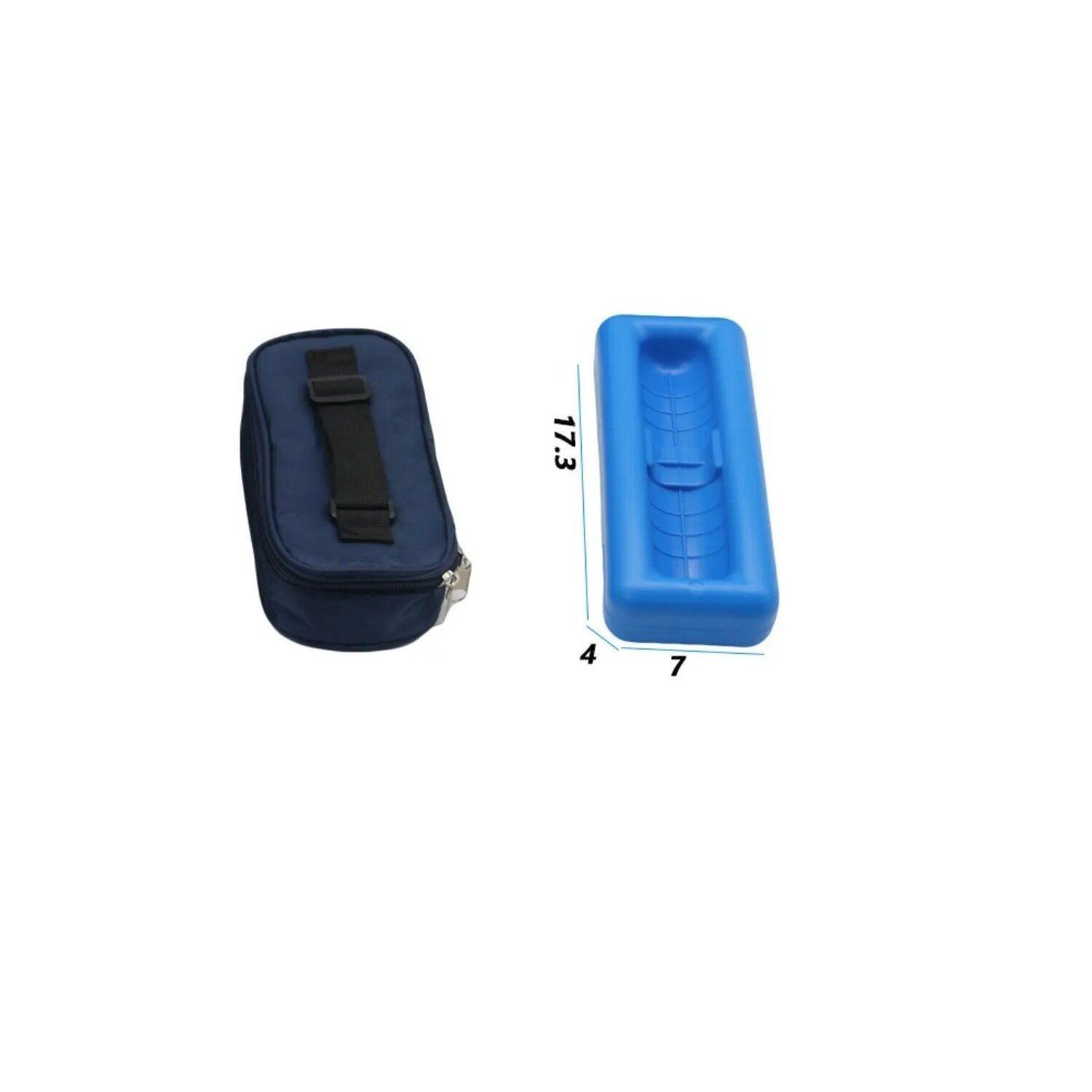 Estuche Porta Insulina Cooler Azul Oscuro Bolso Térmico-4