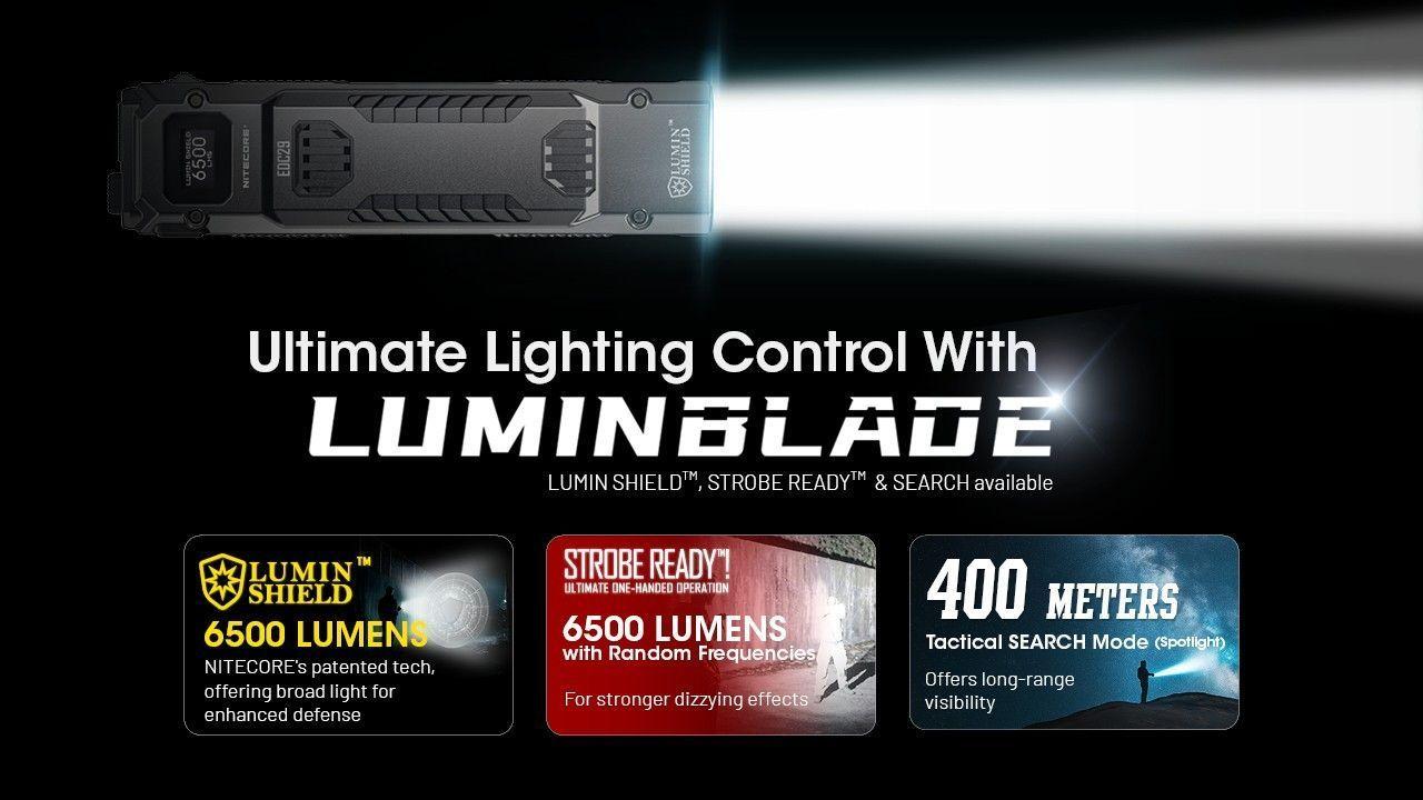 Linterna Táctica Nitecore EDC29 6500 Lúmenes 400m OLED-6