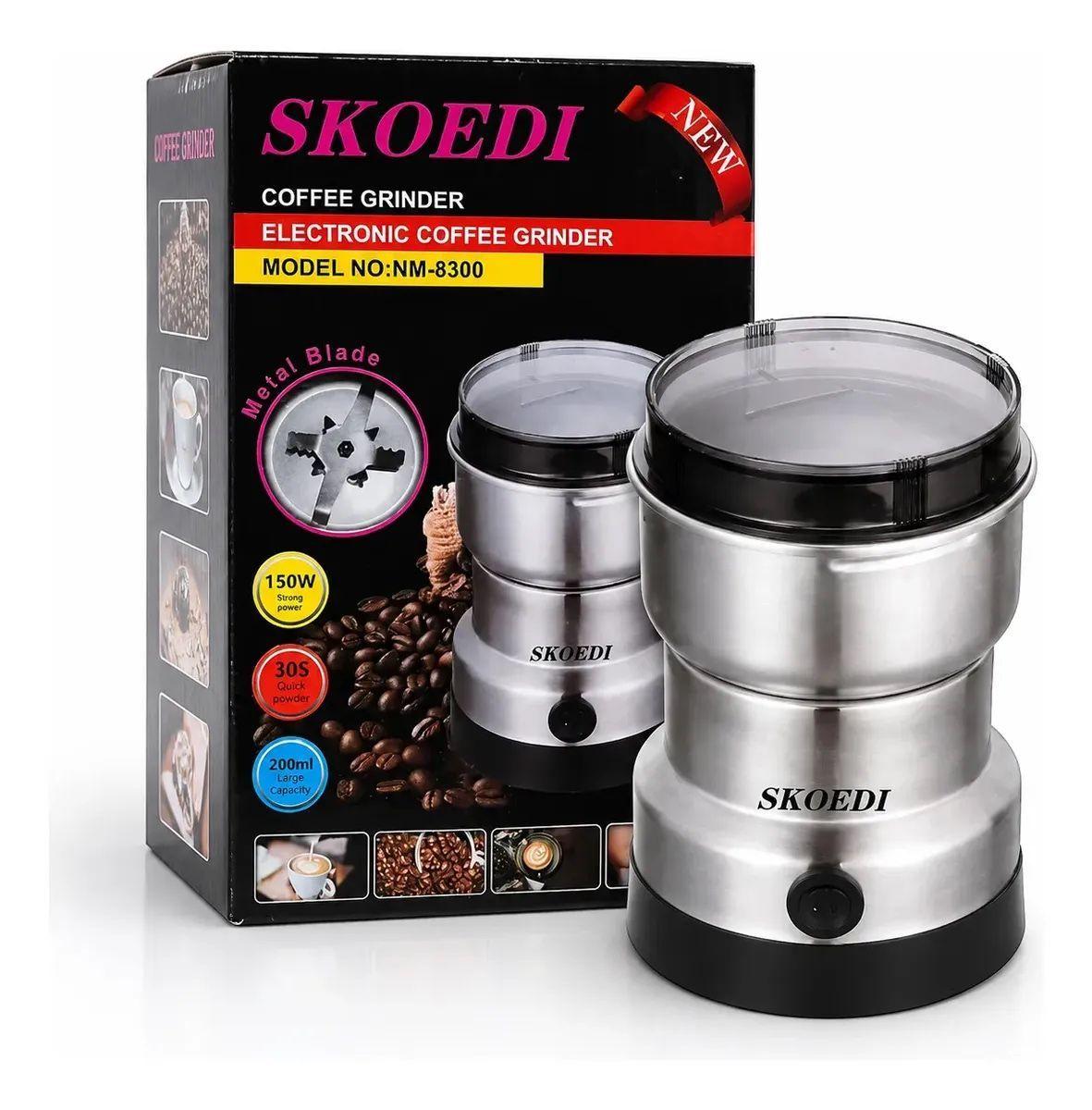 Molinillo de Caf El ctrico 150W 200ml Acero Inoxidable SKOEDI NM 8300-1