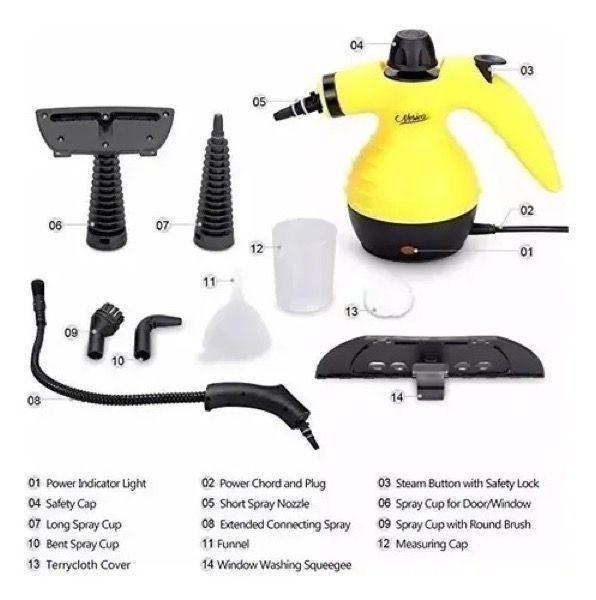 Limpiador A Vapor Pistola Limpieza Alta Presi n 1000w Amarillo-5
