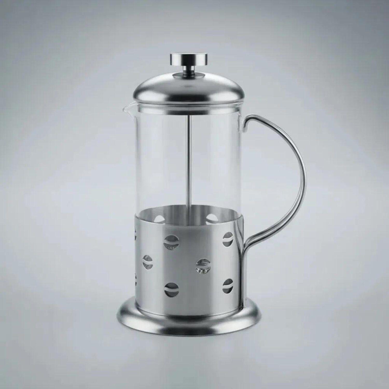 Prensa Francesa de Vidrio 350 ml Filtro Malla Metálica-3
