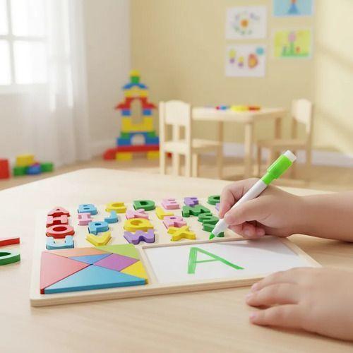 Pizarra Lápiz Encaje Rompecabezas Letras Letras-2