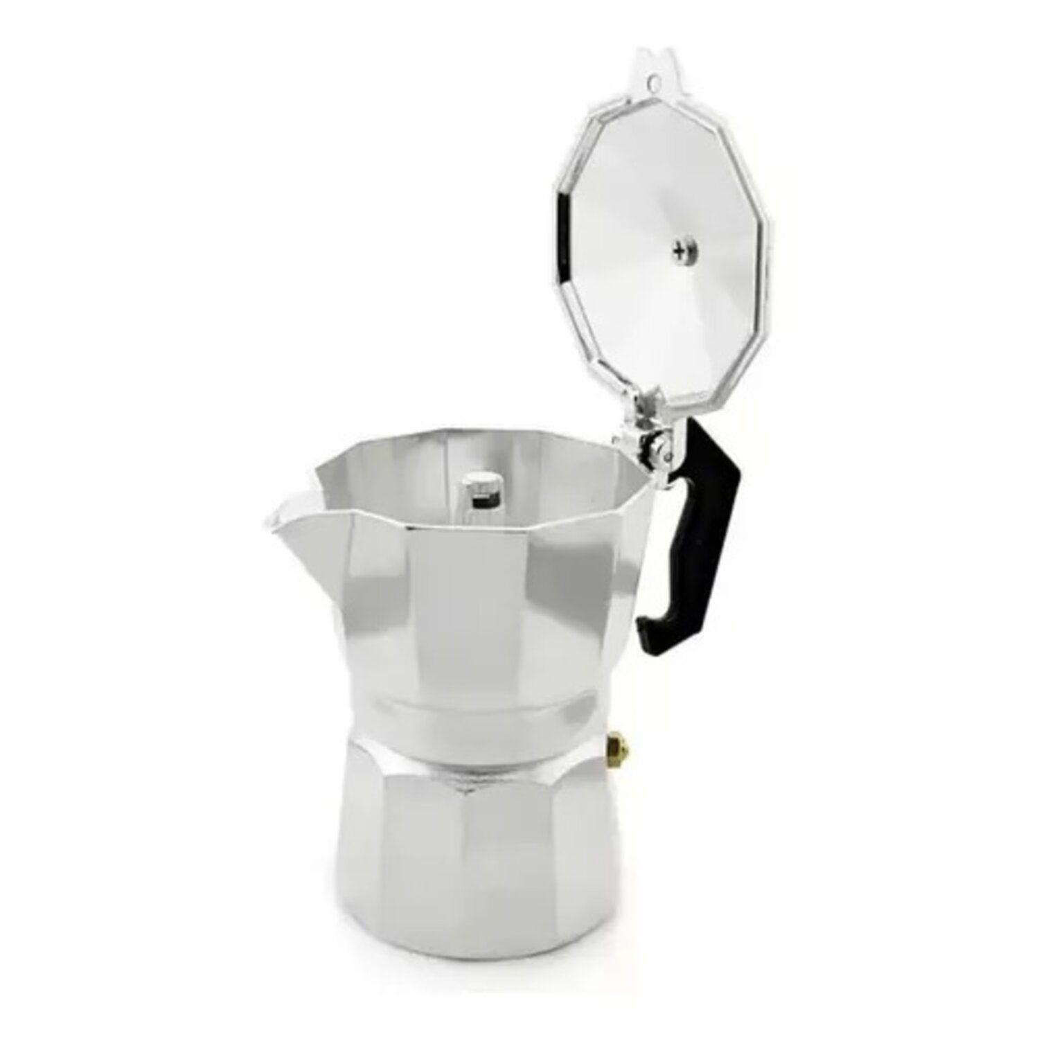 Cafetera Italiana Moka 3 Tazas (150 ml) Aluminio-1