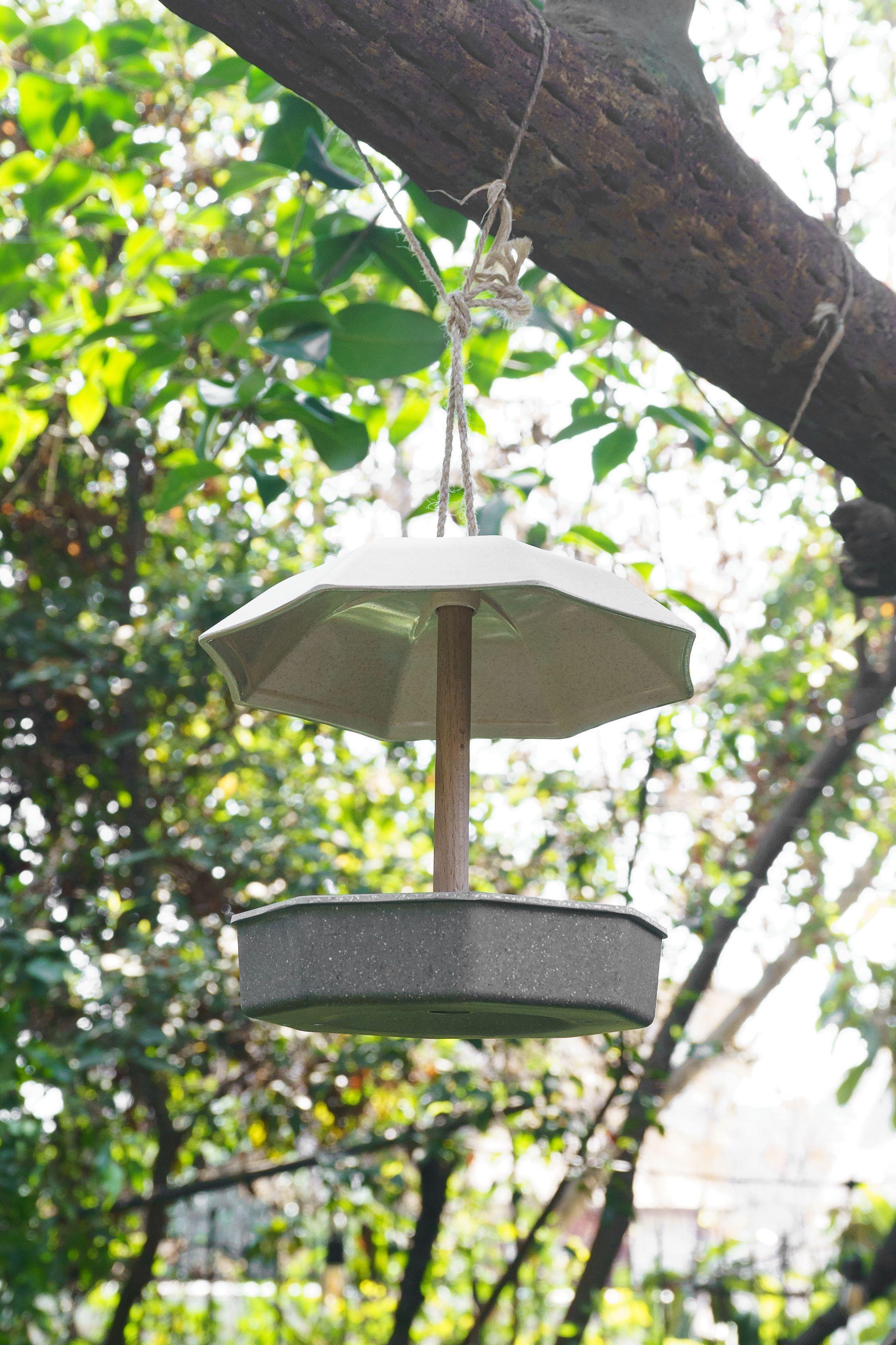 Comedero Para Pájaros Paraguas Ecológico Plantme-2
