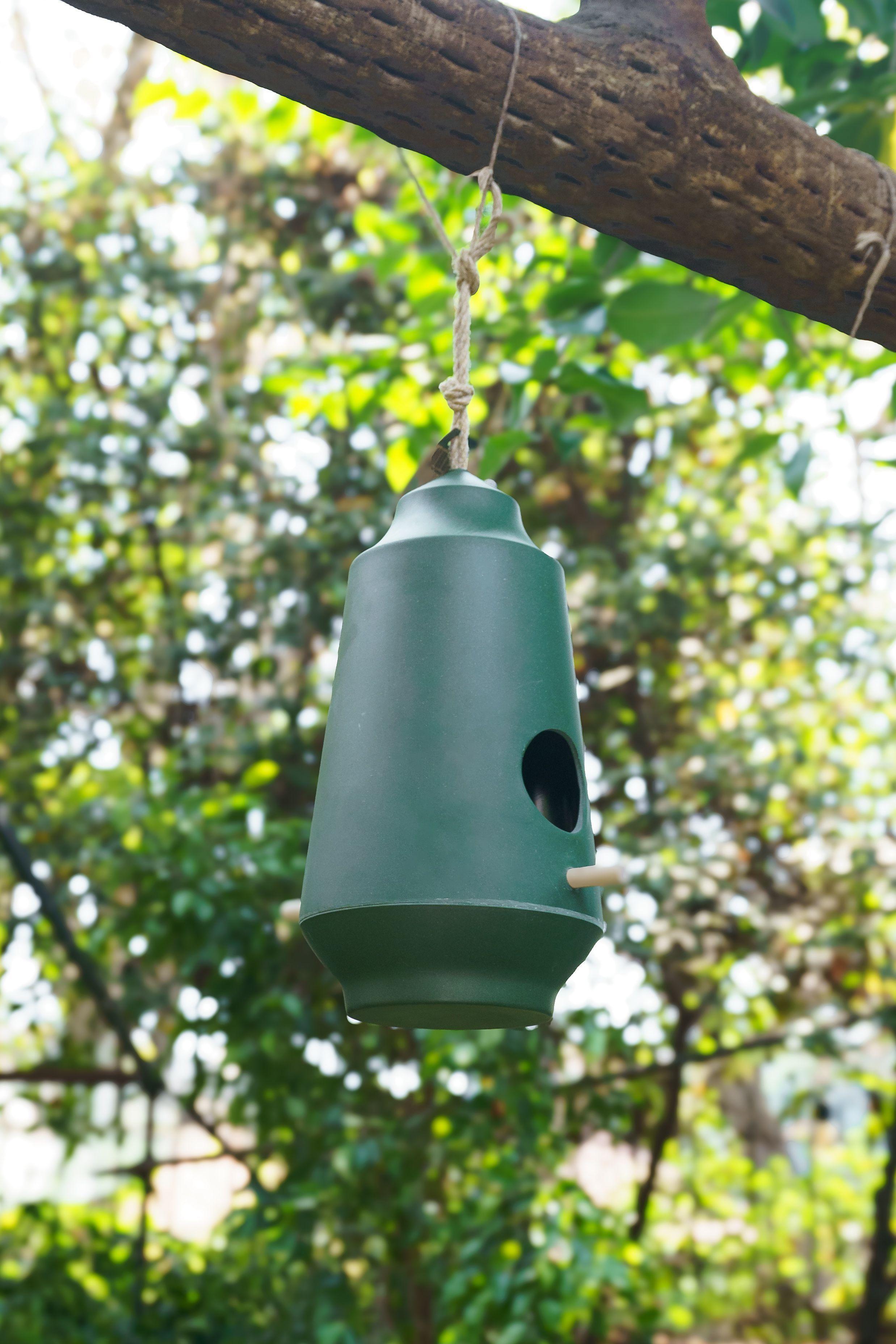 Casa Nido Para Pájaro Rectángulo Ecológica Plantme-4