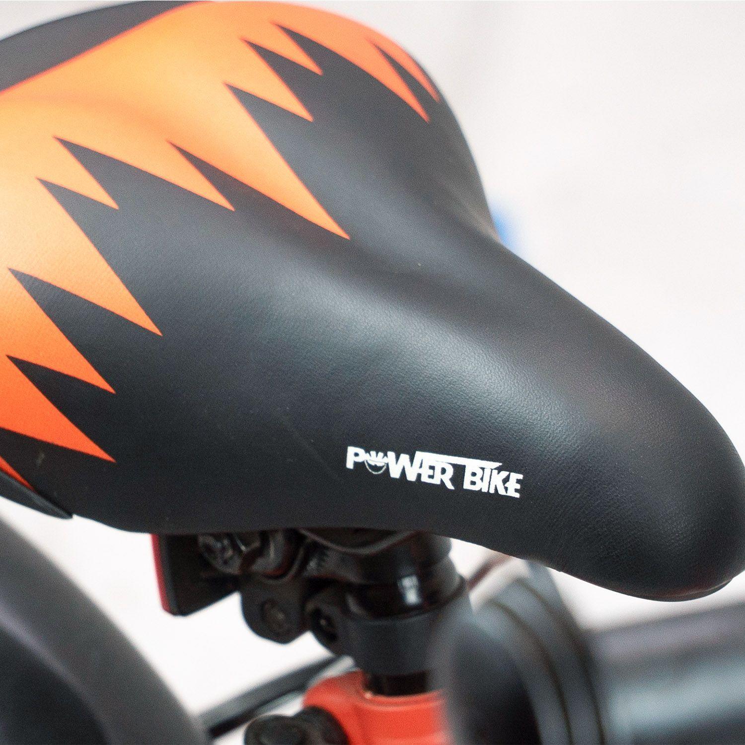 BICICLETA ARO 12 NIÑO CON PEDALES NARANJA POWERBIKE-3