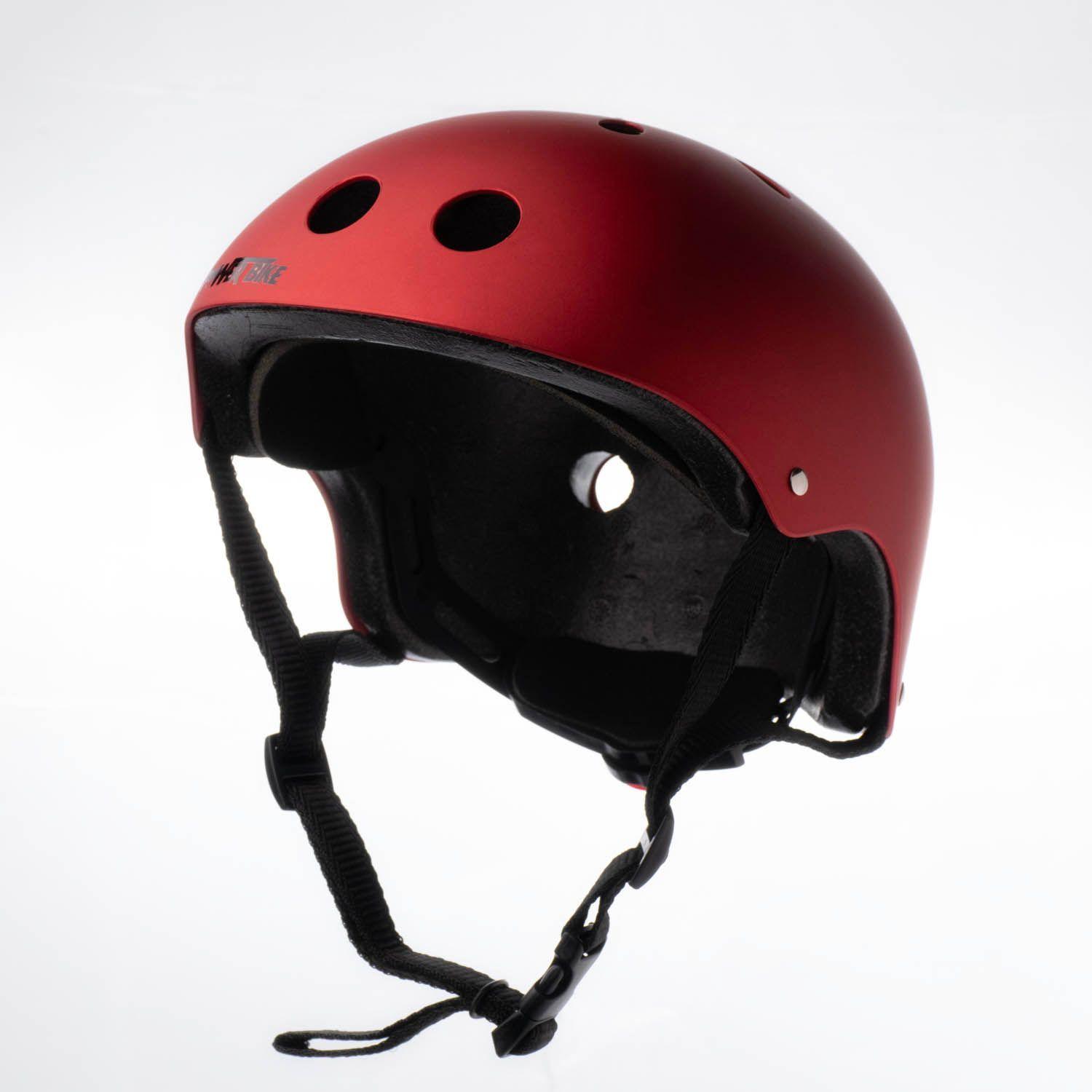 CASCO URBANO POWERBIKE ROJO CON LUZ-0