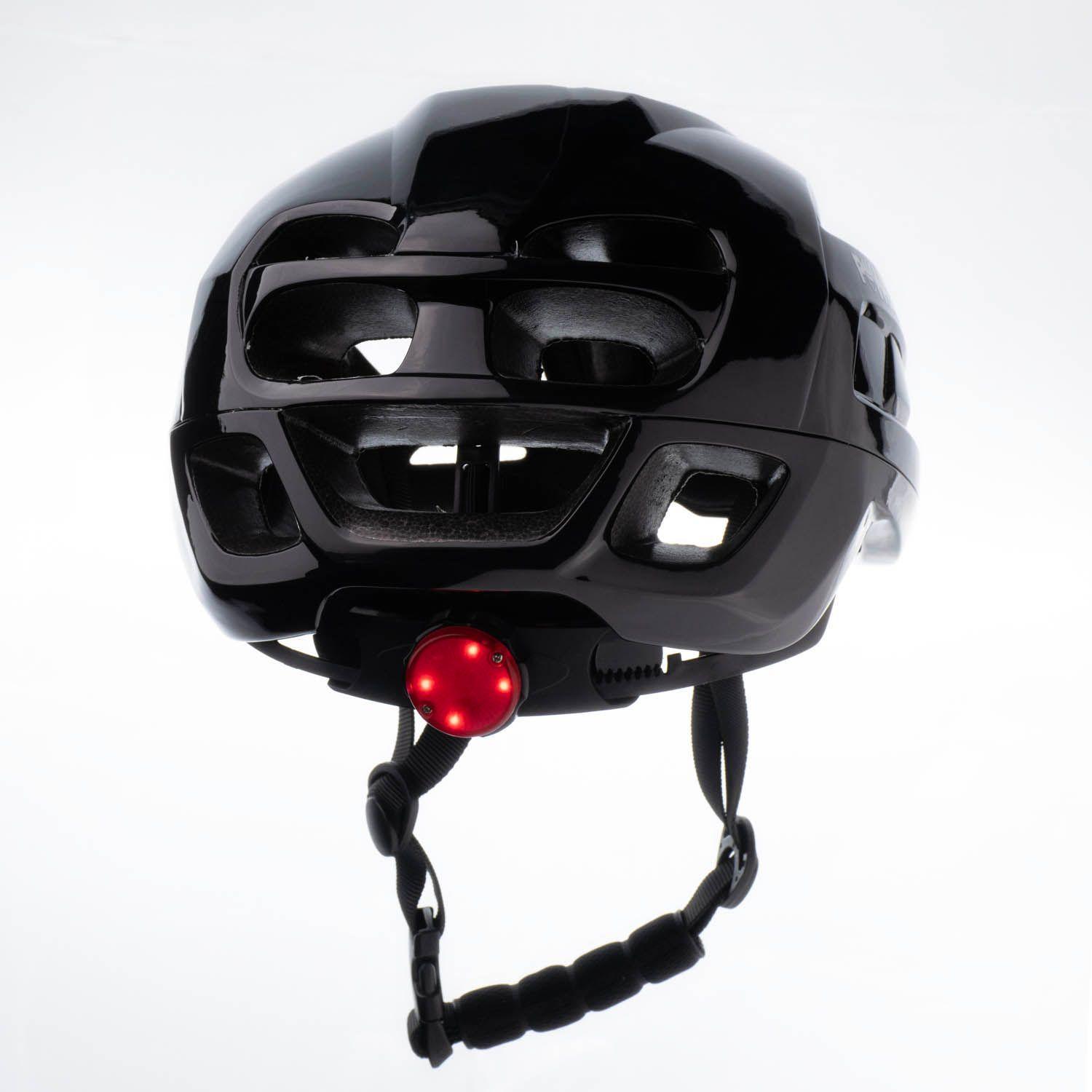 CASCO GRAVEL POWERBIKE NEGRO CON LUZ-2