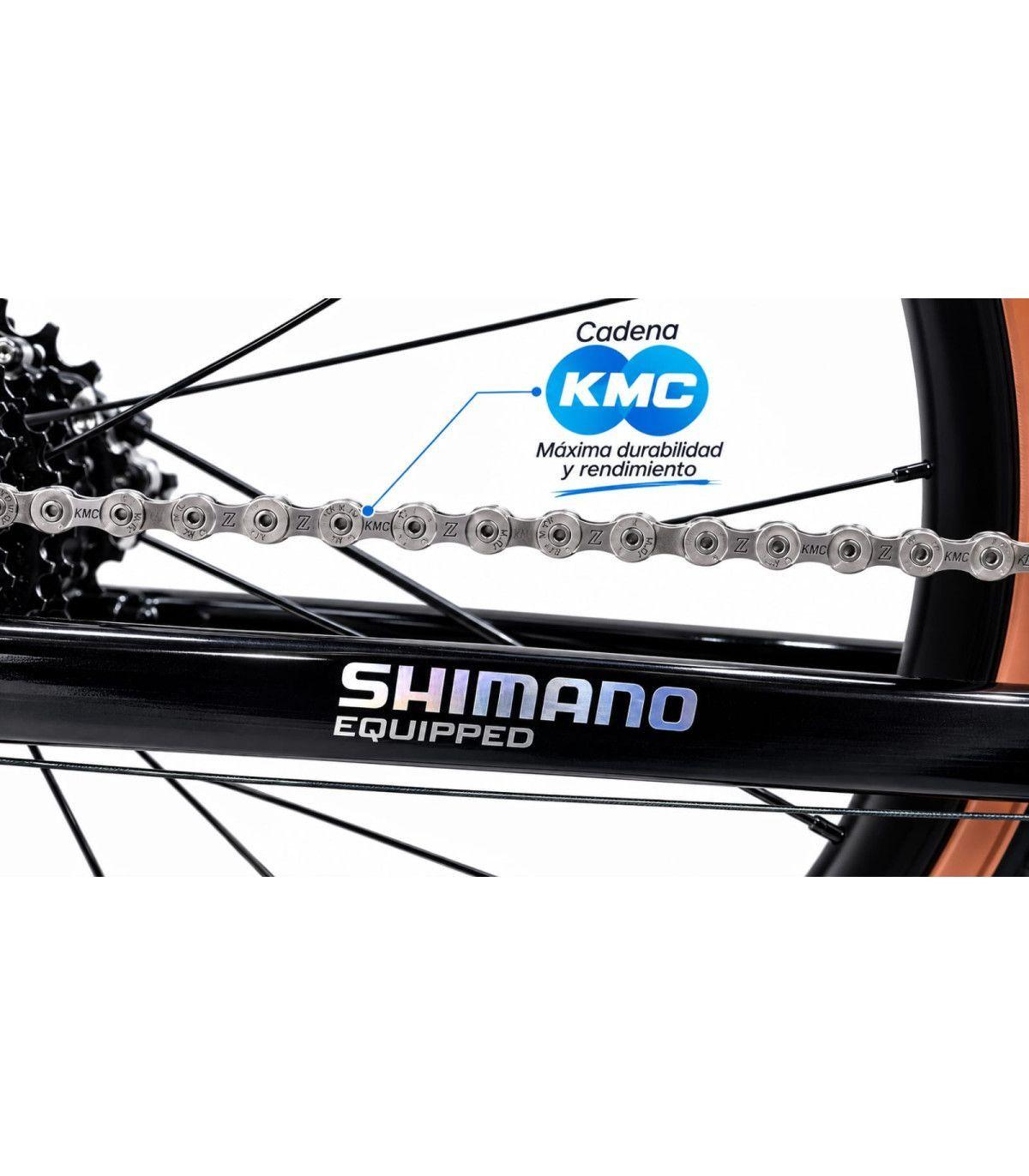 BICICLETA GRAVEL FENIX NEGRA POWERBIKE-3