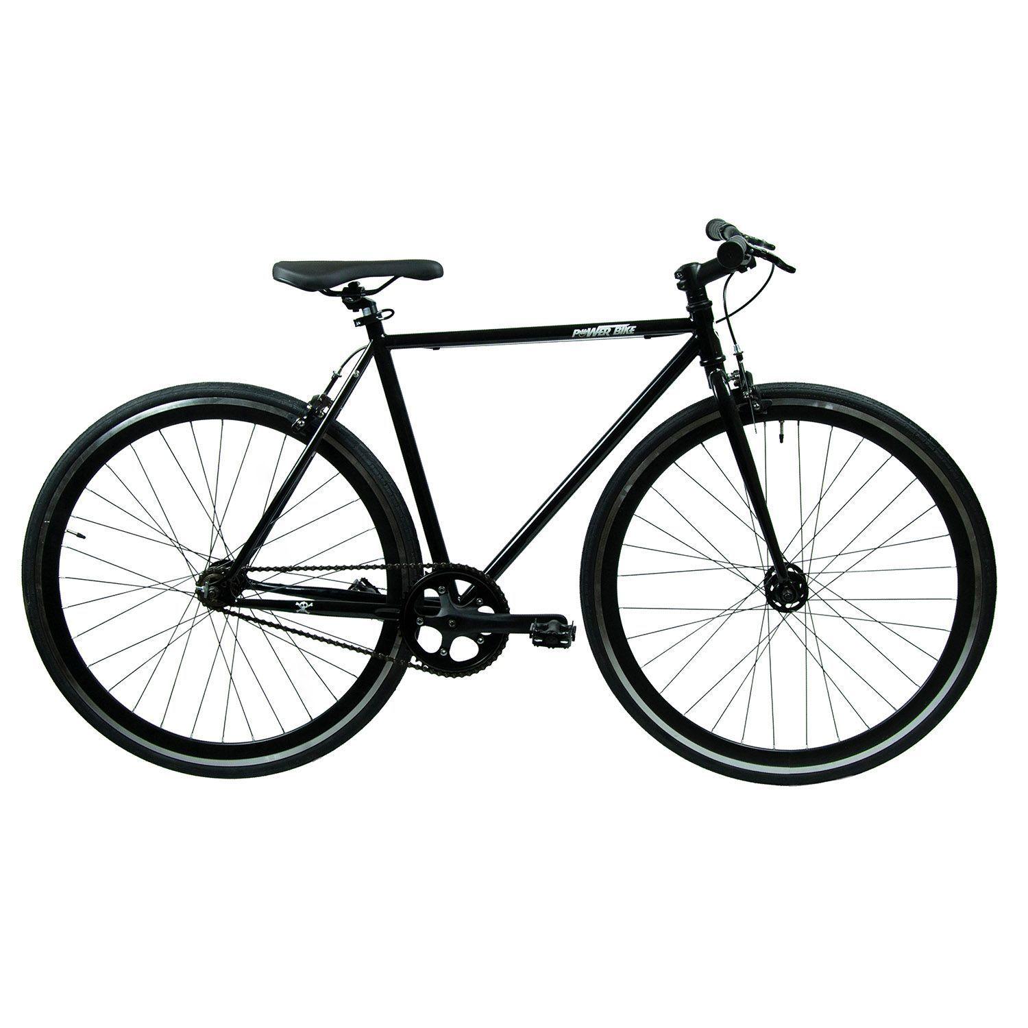 BICICLETA POWERBIKE ARO 700 FIXIE TALLA 52 NEGRA-0