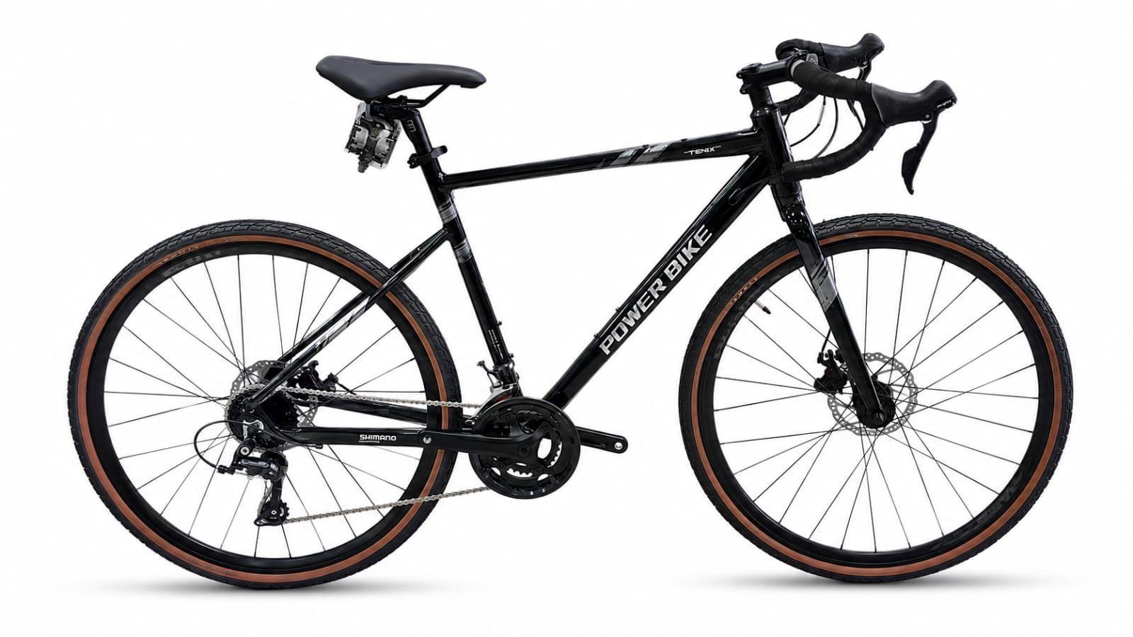 BICICLETA GRAVEL FENIX ARO 700 NEGRA POWERBIKE-0